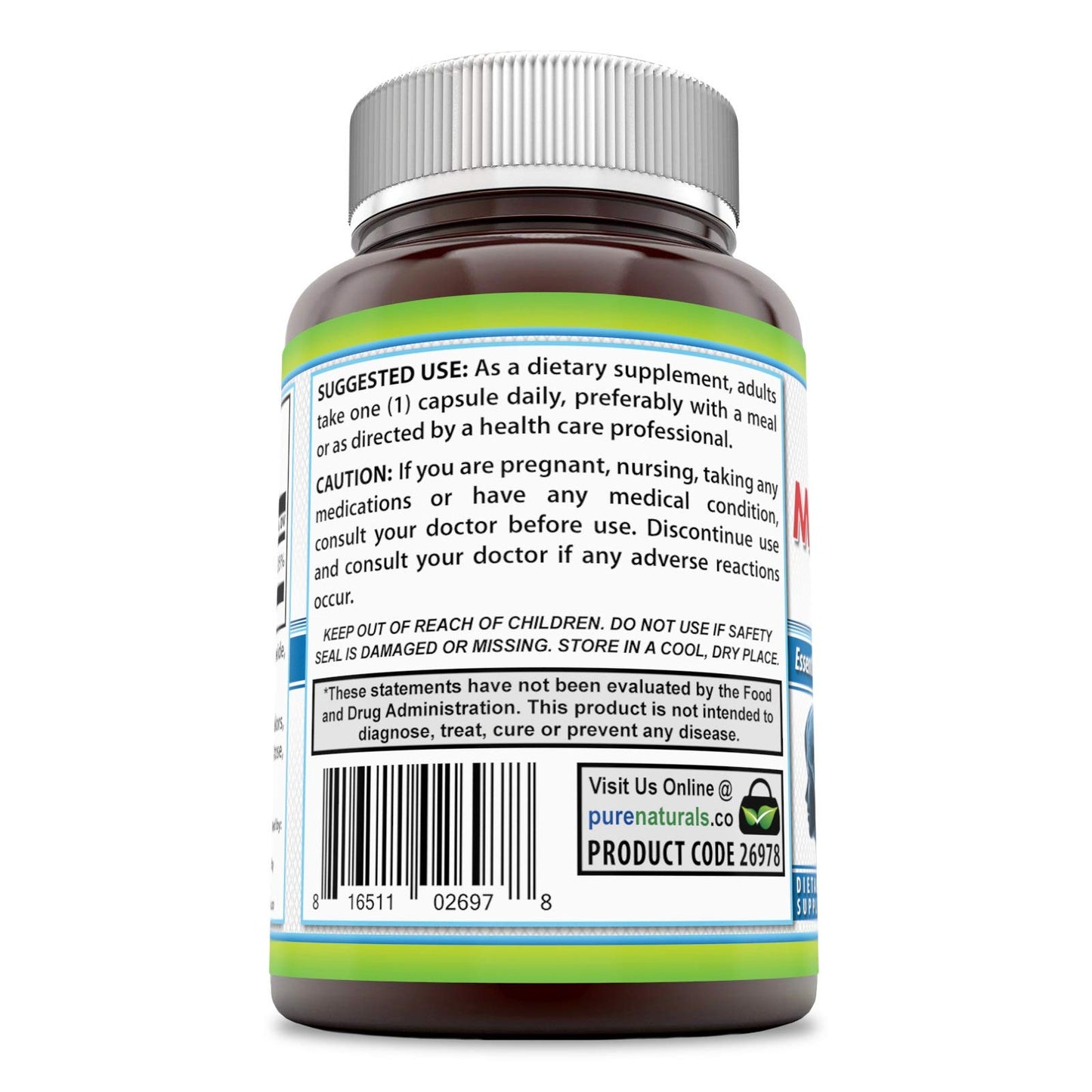 Pure Naturals Magnesium Oxide Supplement Capsule 180 Capsules