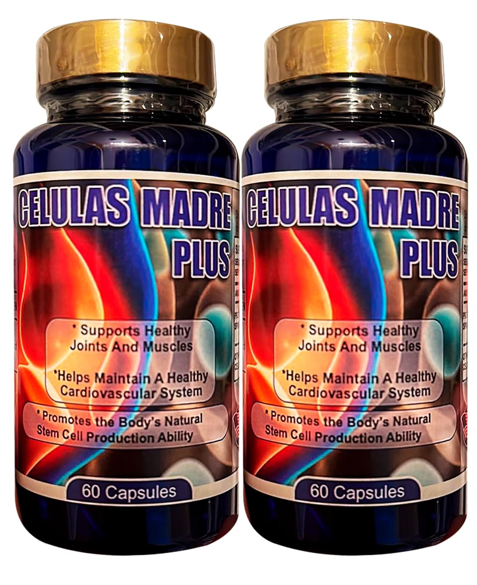 Generic Madre Cell Plus Plant-Based Nutrient Formula for Healthy Cells, Anti-Aging and Longevity, Non-GMO, Gluten-Free, Vegetarian, 120 Capsules