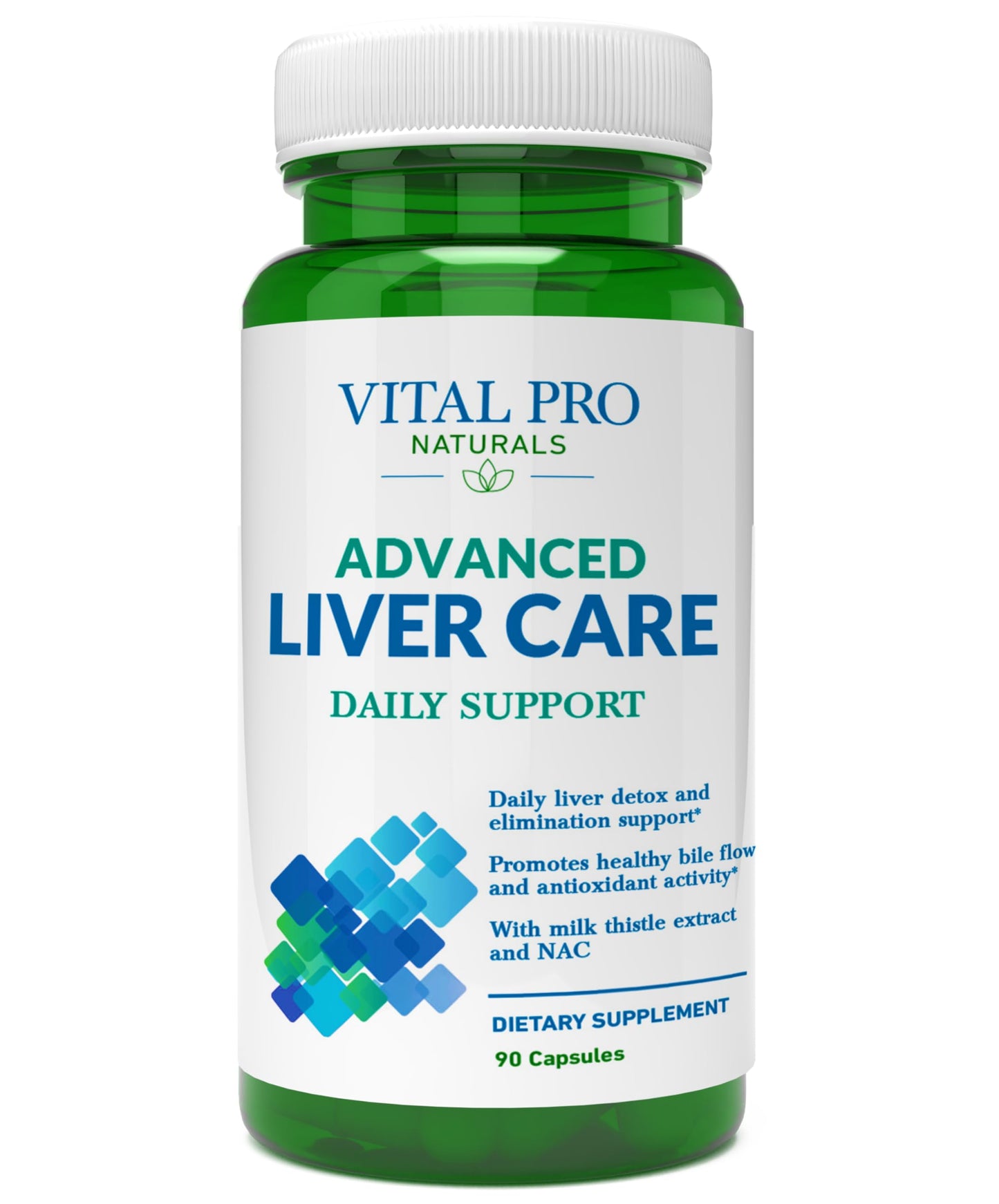 Vital Planet Vital Pro Naturals Advanced Liver Care Daily Support Liver Cleanse and Detox with Milk Thistle, NAC (N-Acetyl Cysteine), Turmeric, Alpha Lipoic Acid, 90 Capsules