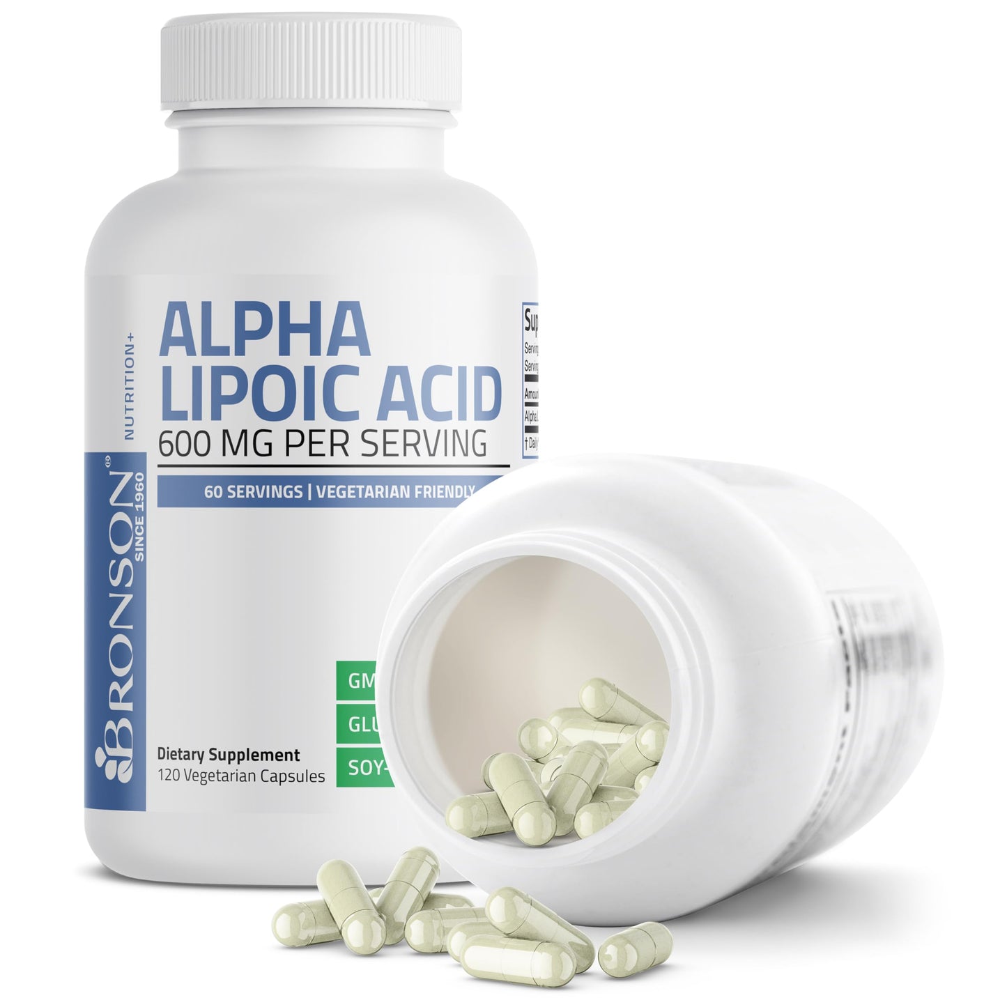 Bronson Alpha Lipoic Acid 600 mg Glucose Metabolism Support Capsules 120