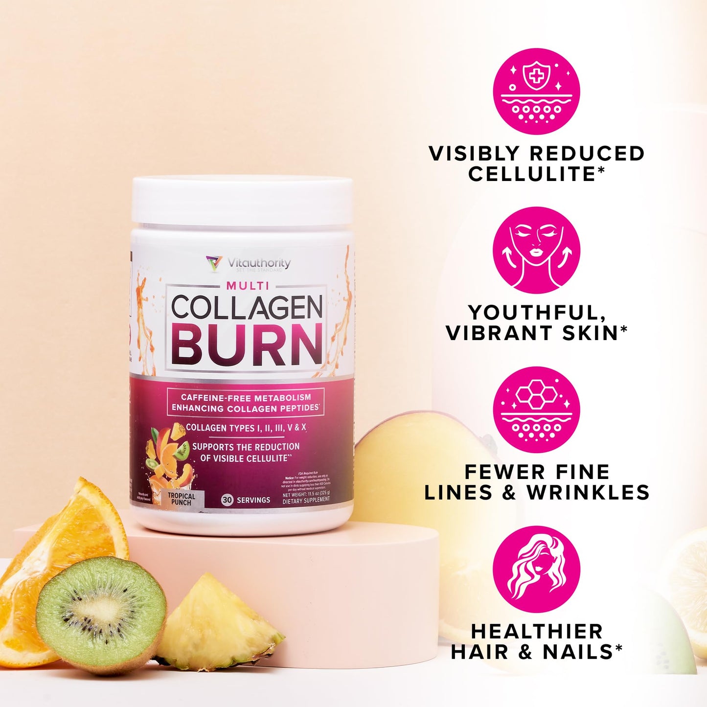 Vitauthority Multi Collagen Burn Powder 11.4 oz