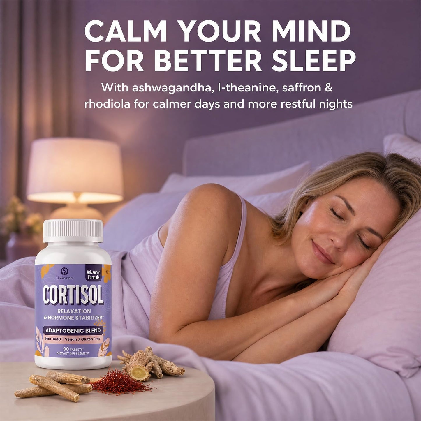 Uniisyunm Cortisol Reducer Tablet 90 Count