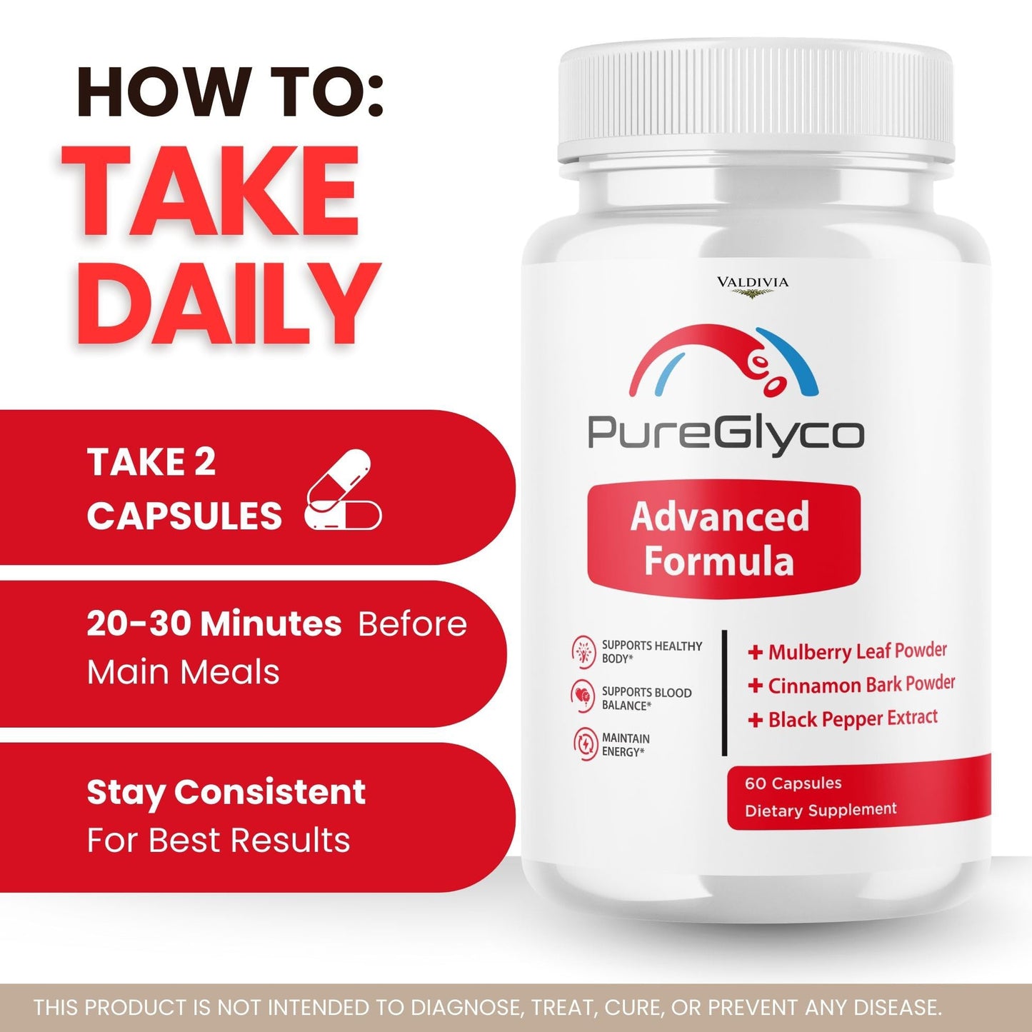 Valdivia Pure Glyco Capsules, 60 Capsules