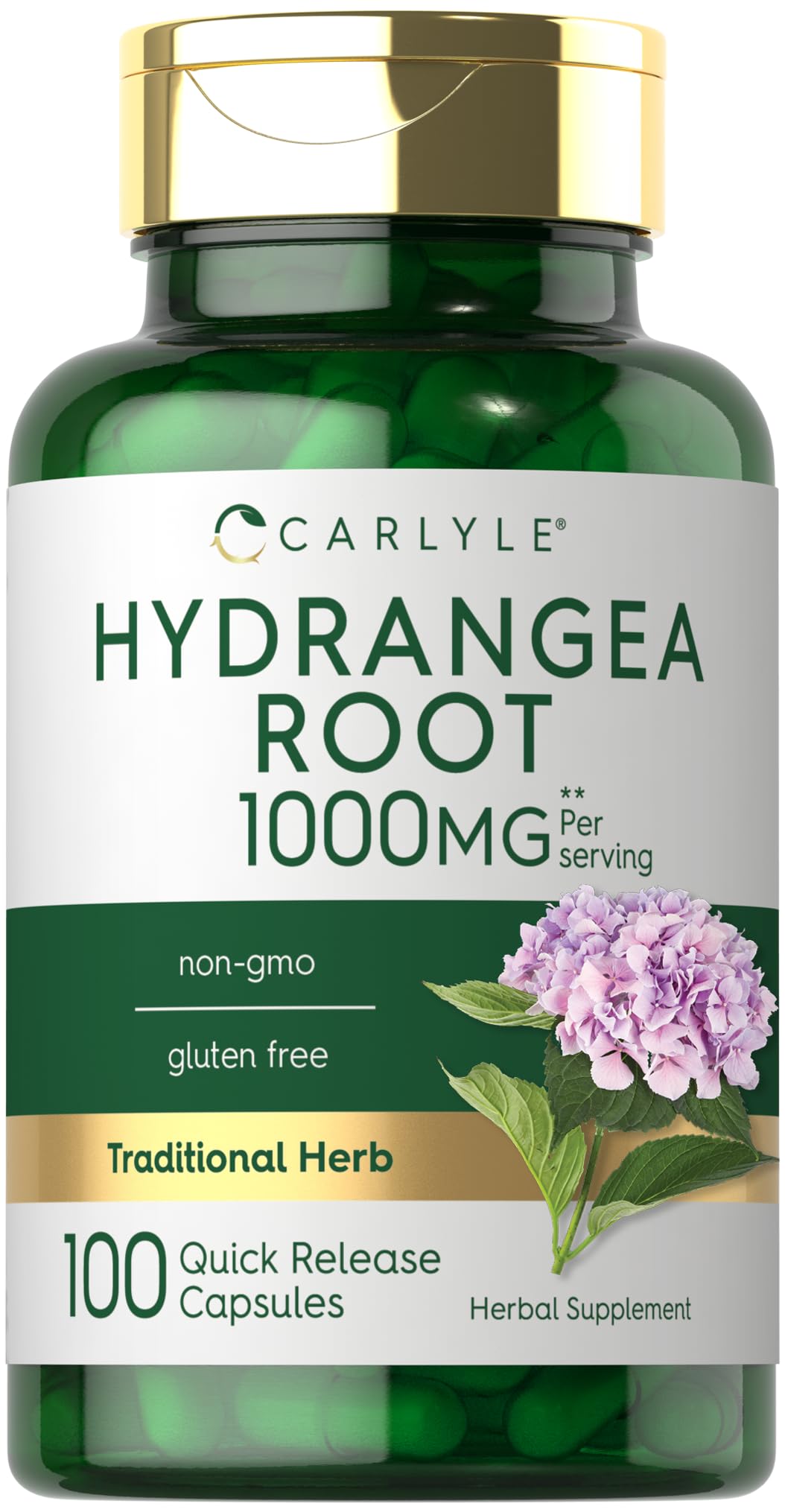 Carlyle Hydrangea Root Capsules 100 Count