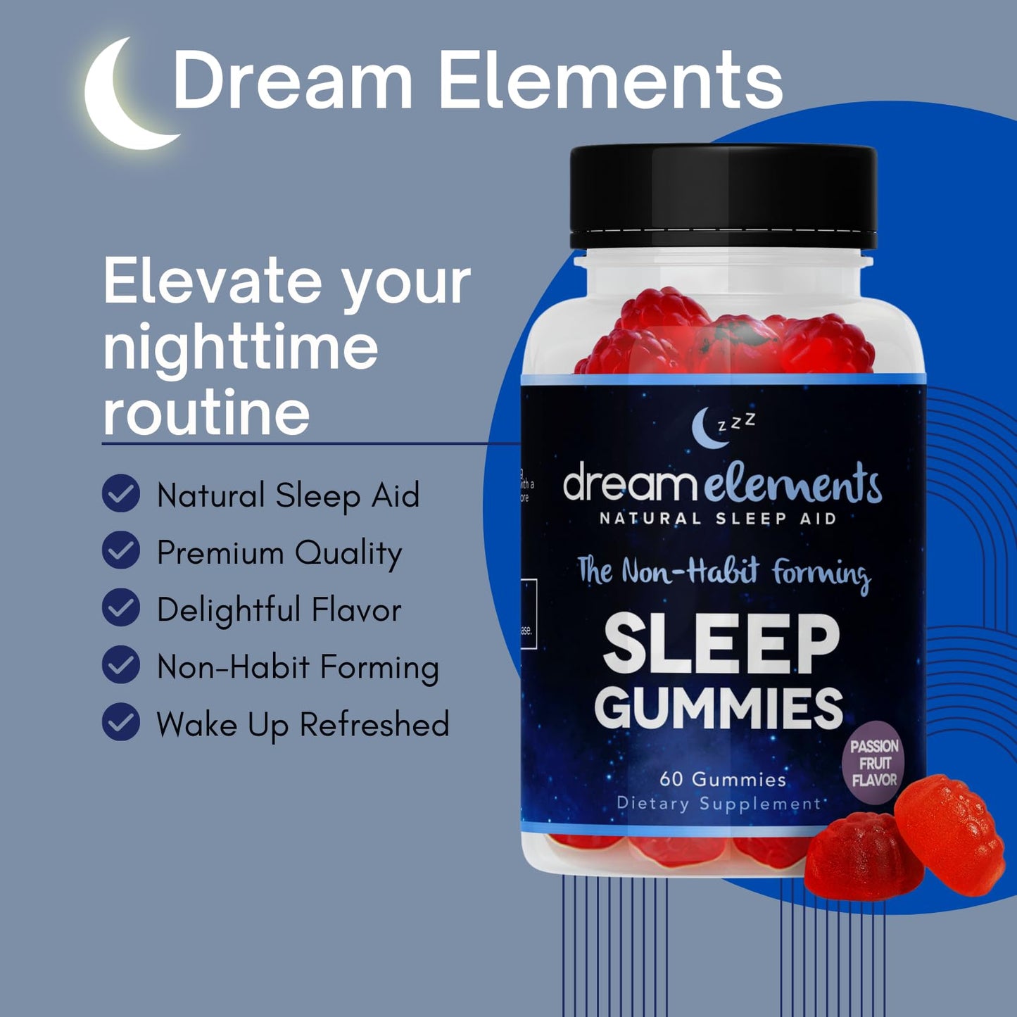 Dream Elements Sleep Supplement Gummy 1 Count