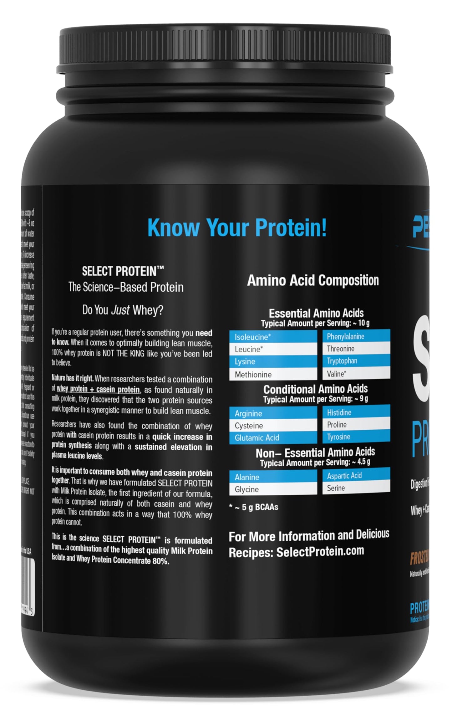 PEScience Select Protein Powder, Whey and Casein Blend, 27 Servings