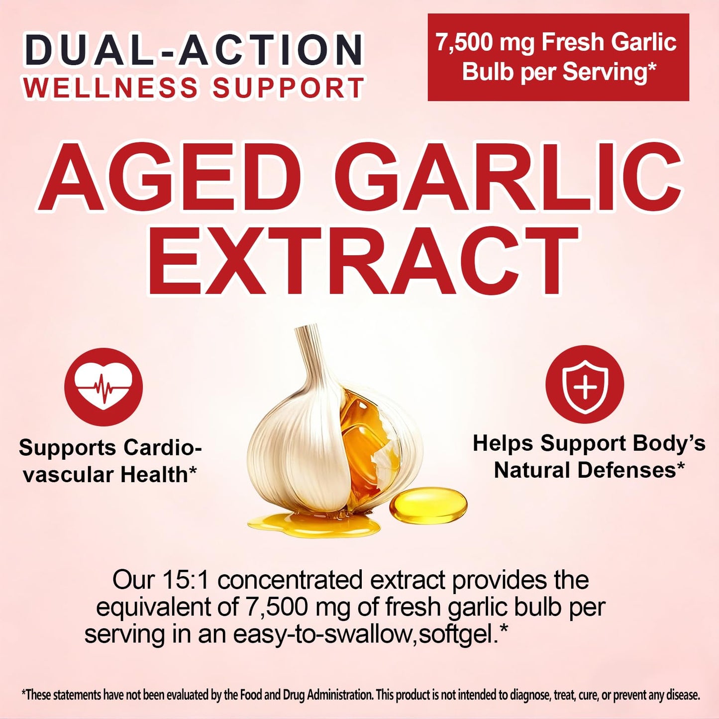 BKKTfBWK Organic Aged Garlic Extract Capsules 300