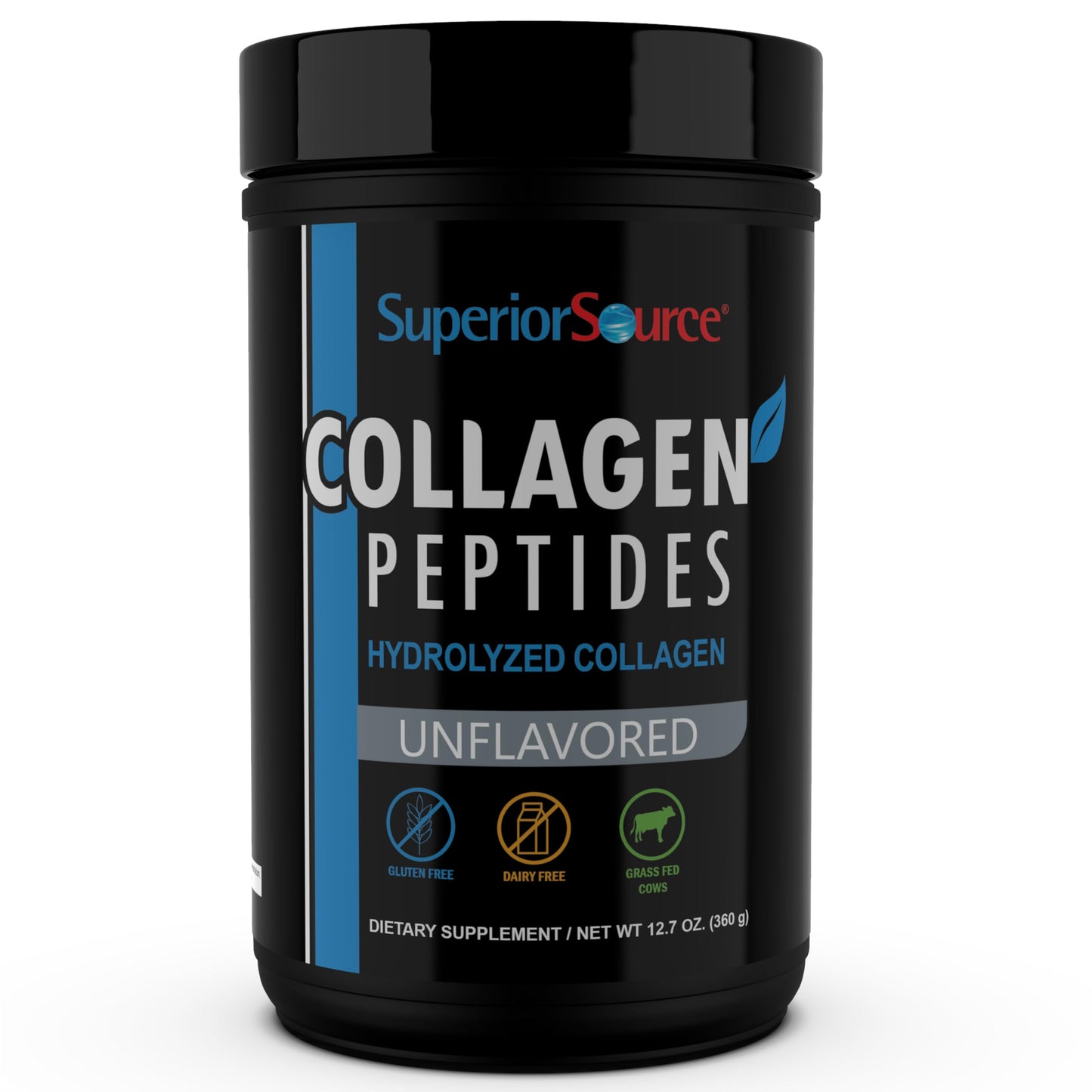 Superior Source Hydrolyzed Collagen Peptides Powder, 12.7 oz