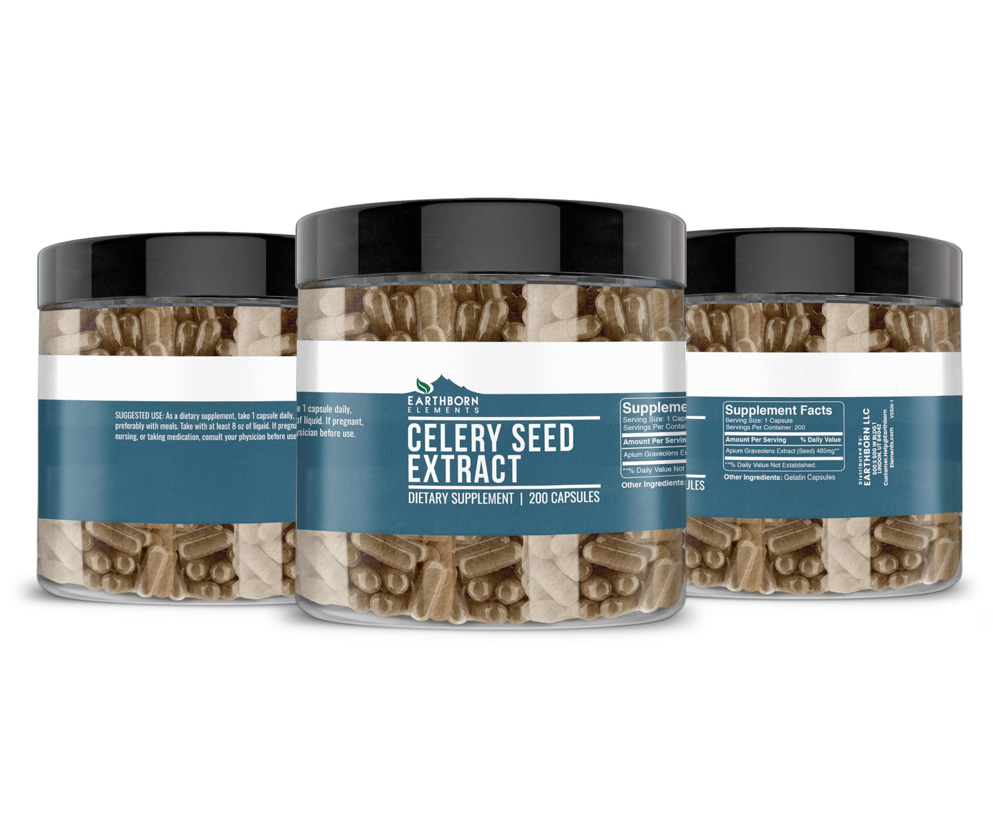 Earthborn Elements Celery Seed Extract Capsules 200 Count