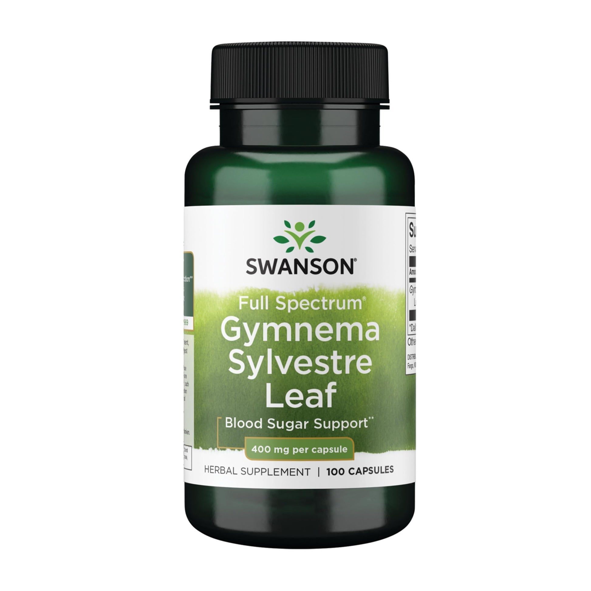 Swanson Full Spectrum Gymnema Sylvestre Leaf VEGAN CAPSULES 100 Capsules