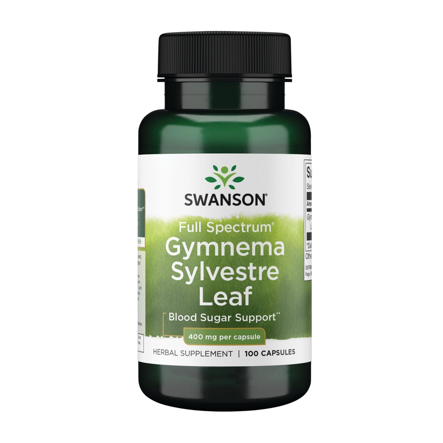 Swanson Full Spectrum Gymnema Sylvestre Leaf Vegan Capsules, 100 Count