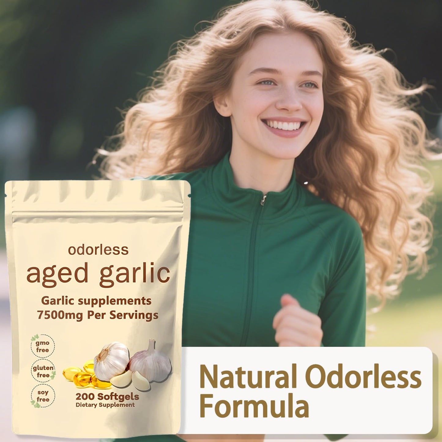 TANSPRESSO Primus Aged Garlic Extract Supplement Softgels 200 Count