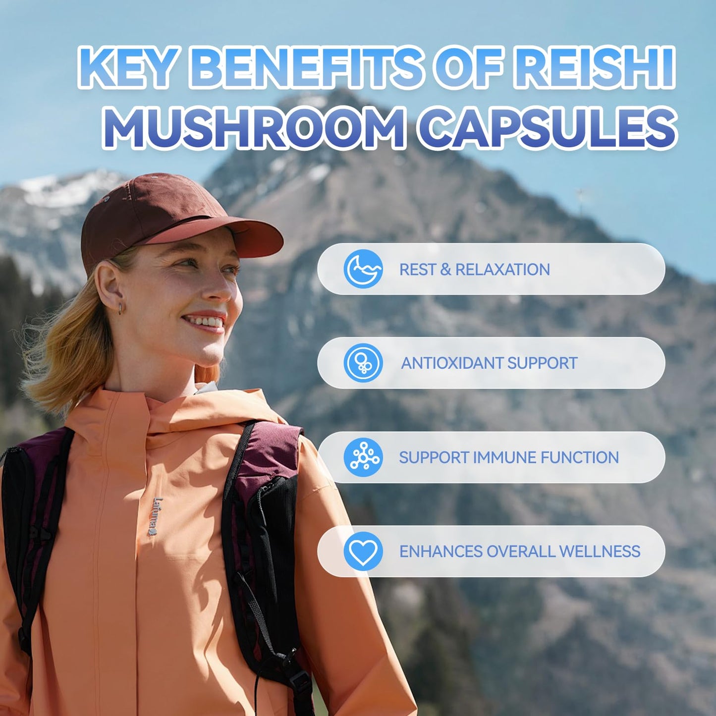 Agumoon Reishi Mushroom Capsules, 120 Count