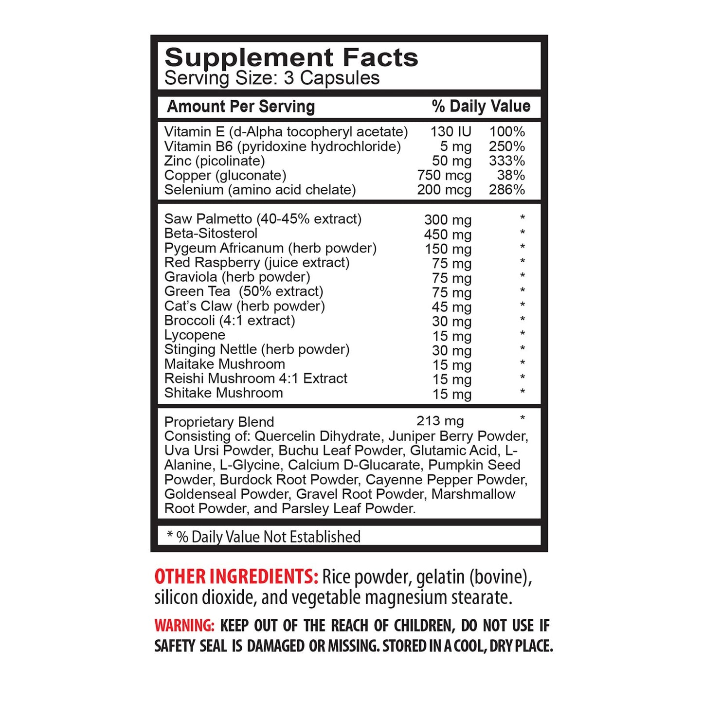SWAN LIFE ESSENTIALS Nettle Leaf Prostate Support with Saw Palmetto & Nettle Root Capsules, 60 Capsules