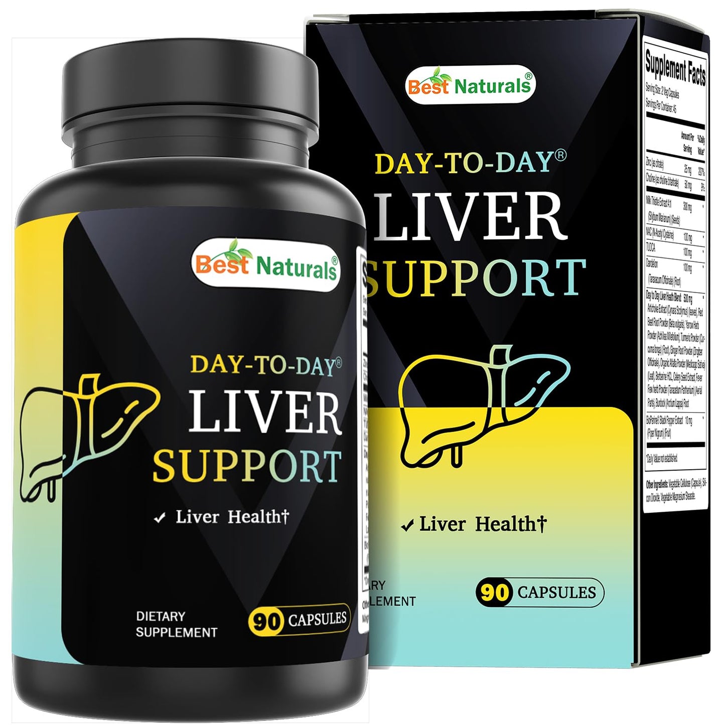 Best Naturals Day to Day Liver Support, 90 Tablets
