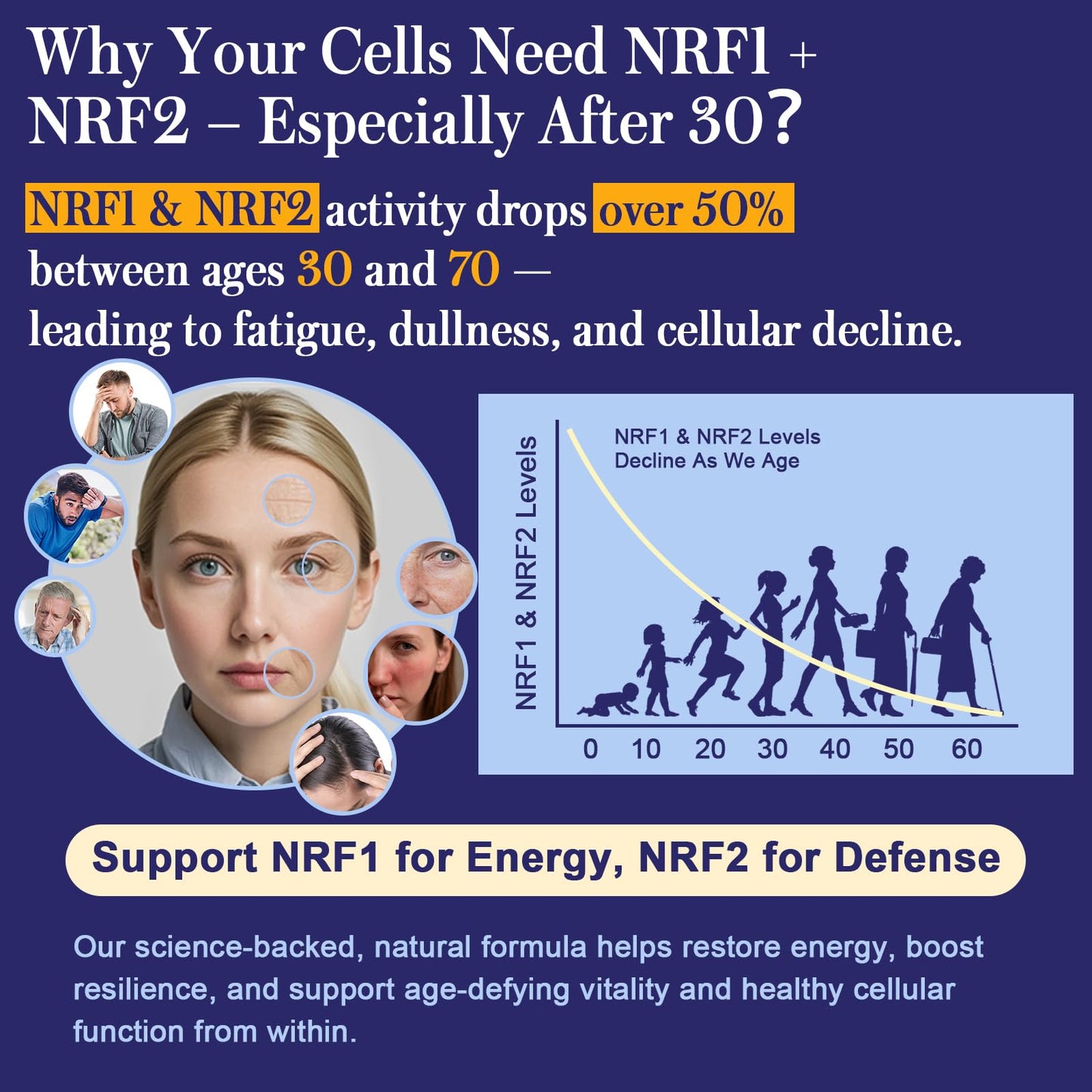 Calyverithion NRF1 & NRF2 Supplement 1500mg Capsule, 120 Capsules
