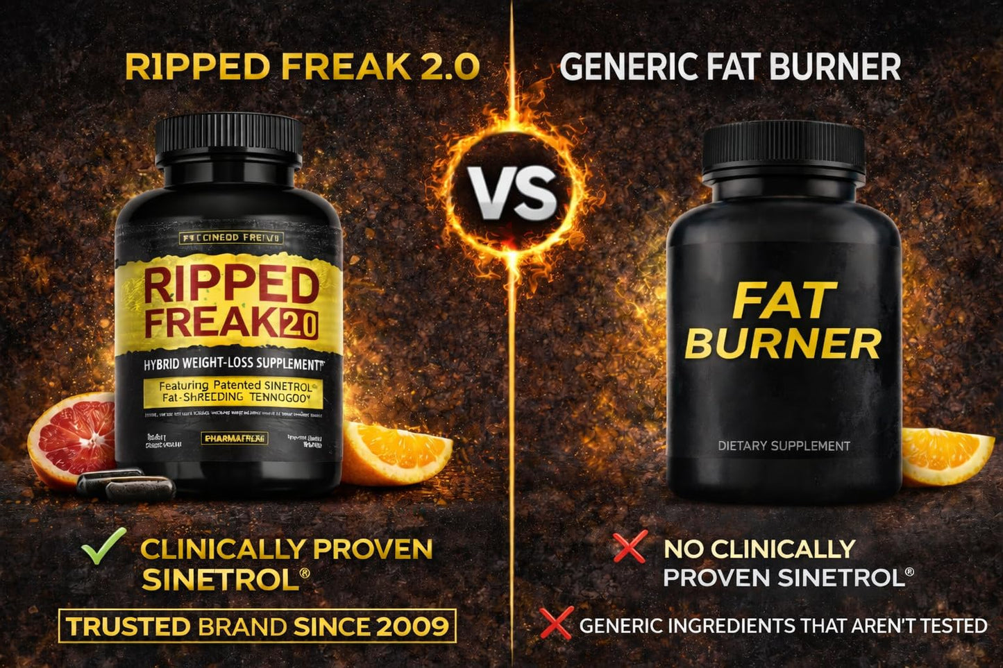 Pharmafreak Ripped Freak 2.0 Thermogenic Fat Burner 60 Capsules