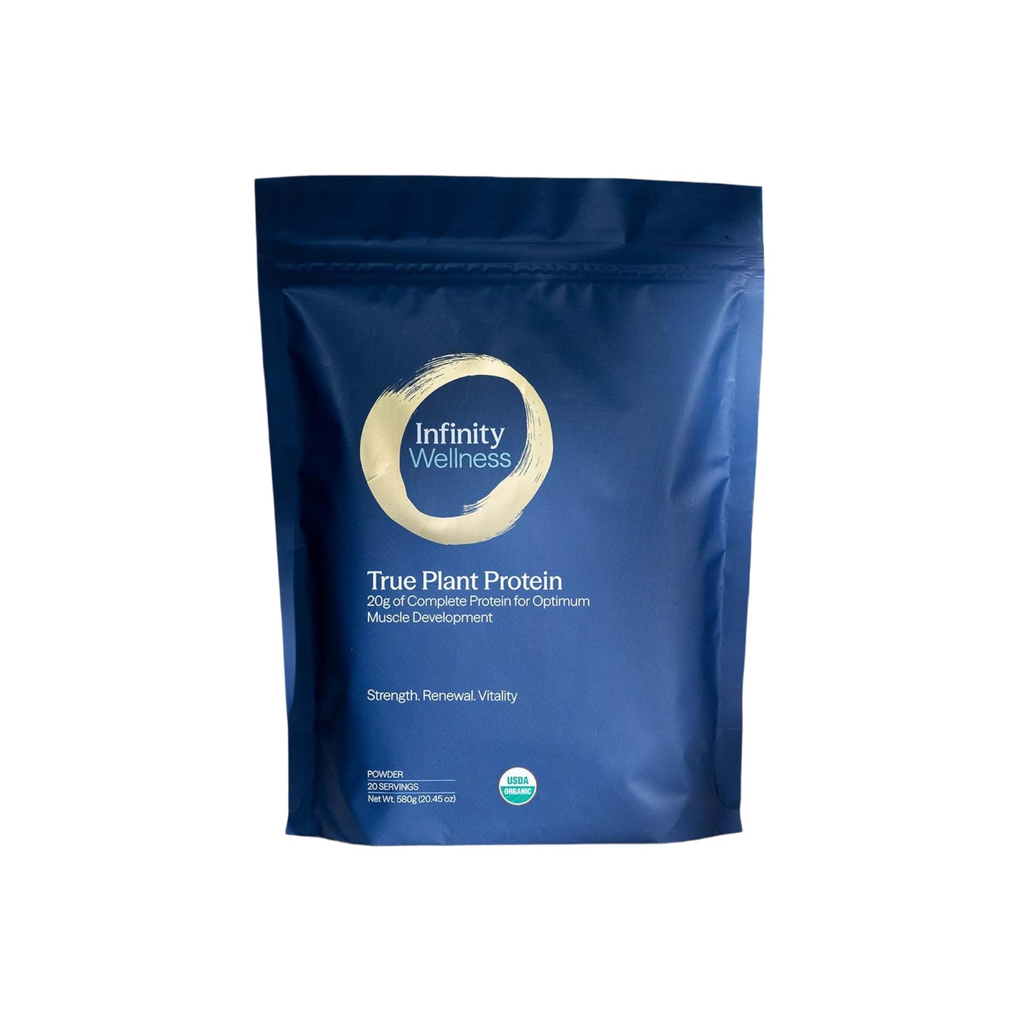 Infinity Greens Organic Plant Based Protein Powder, Hemp & Brown Rice Protein with Enzymes & Prickly Pear Nopal Cactus, Vegan, Sugar Free, Soy Free, Whey Free, Non-GMO (20.4589)