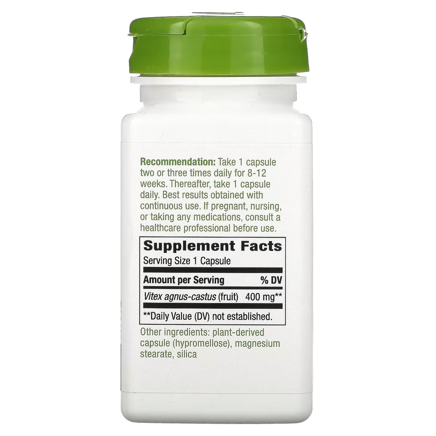 Nature's Way Vitex (Chaste Tree) Capsules, 100 Count