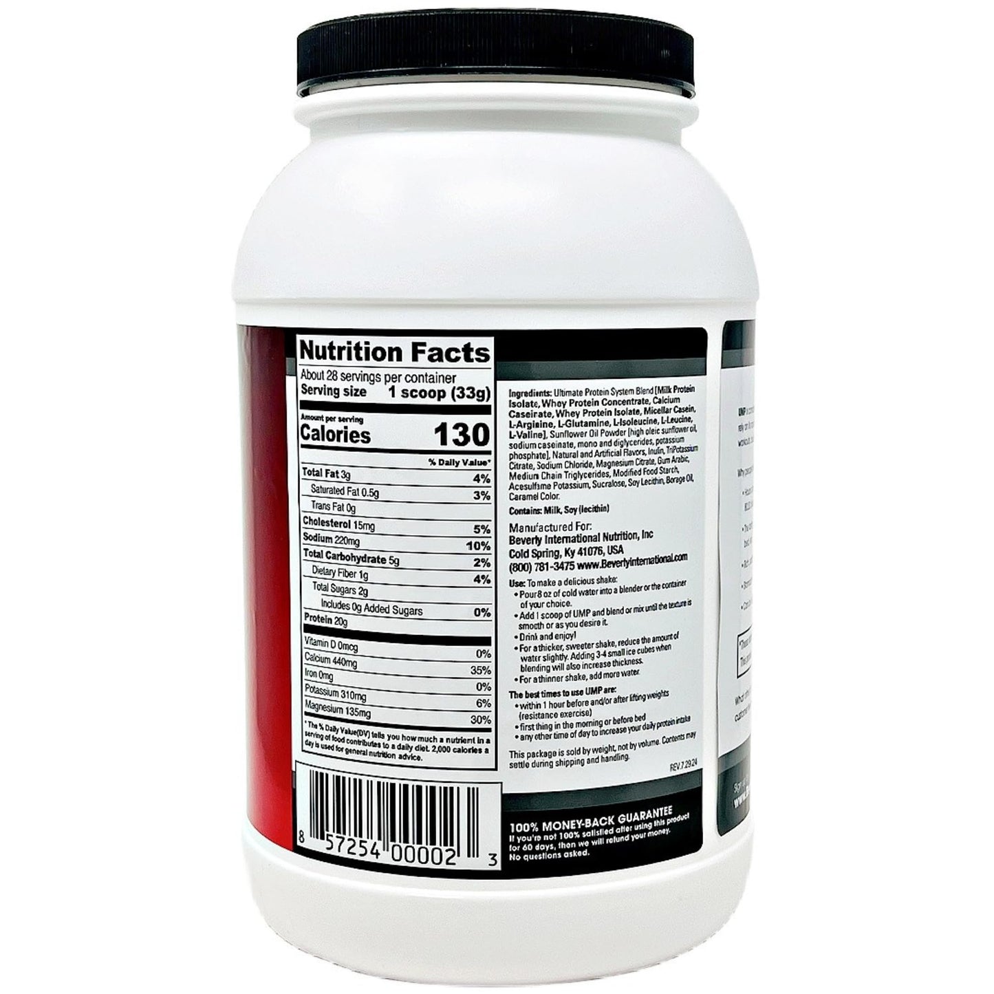 Beverly International UMP Protein Powder, Graham Cracker, 32.8 oz