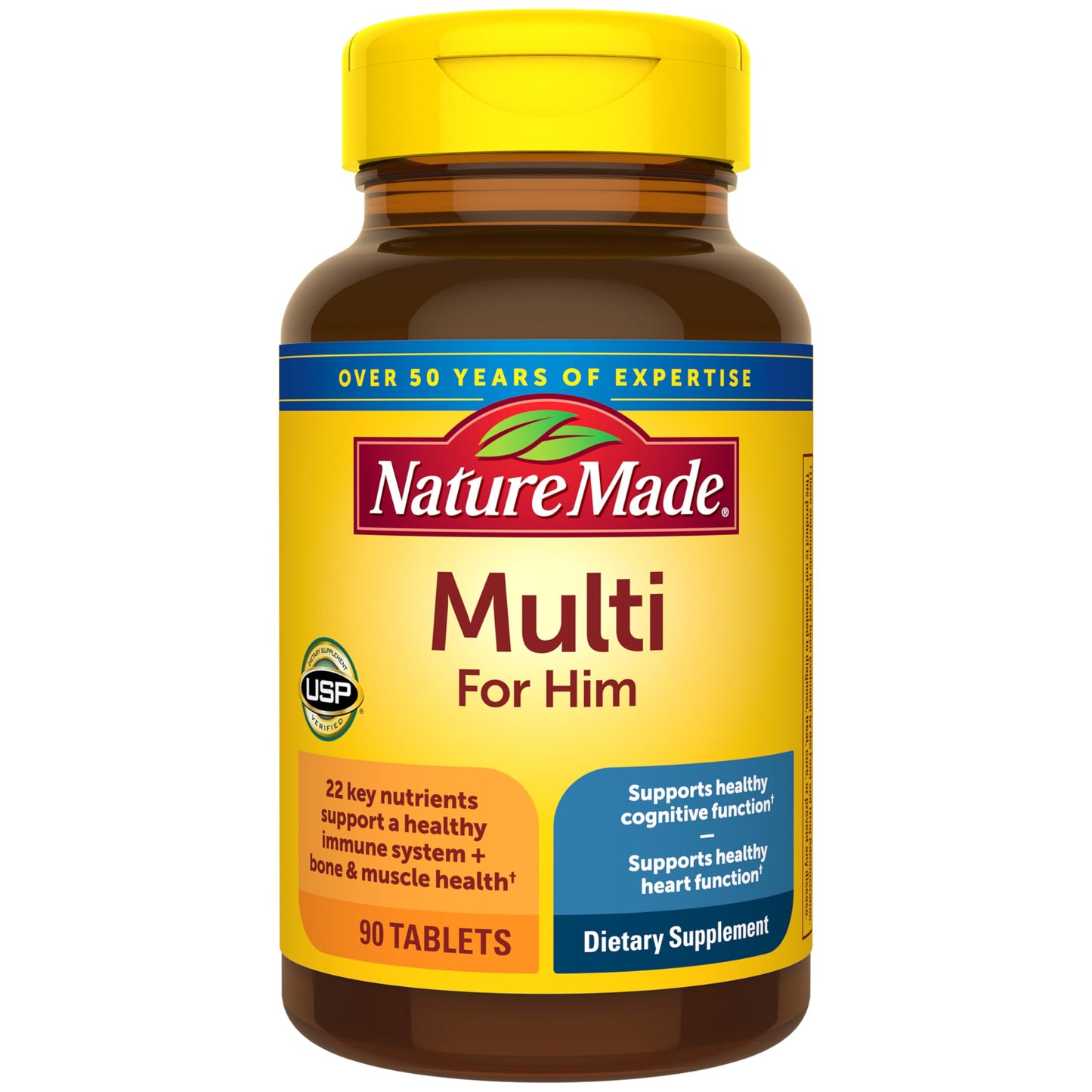 Nature Made Multivitamin for Him Tablets, 90 Count