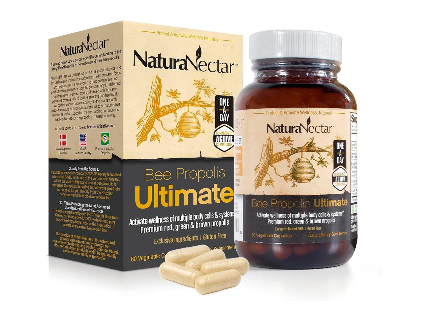 NaturaNectar Ultimate Bee Propolis Capsules 60 Capsules