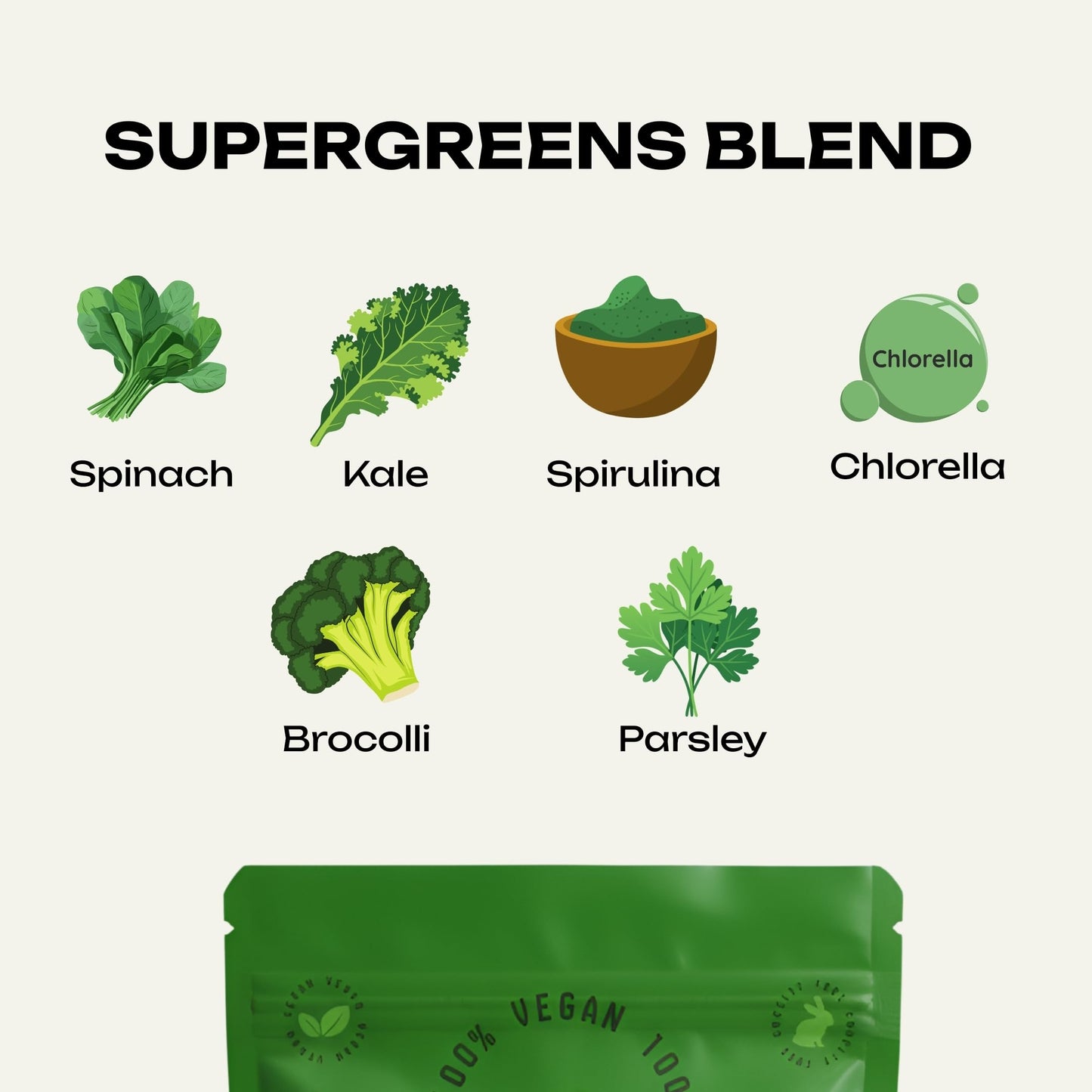 VeganGreens Vegan Sugar-Free Super Greens Gummies with Probiotics – Plant-Based Multivitamin Support for Gut Health, Immunity & Energy, Green Apple Flavor, 120 Gummies