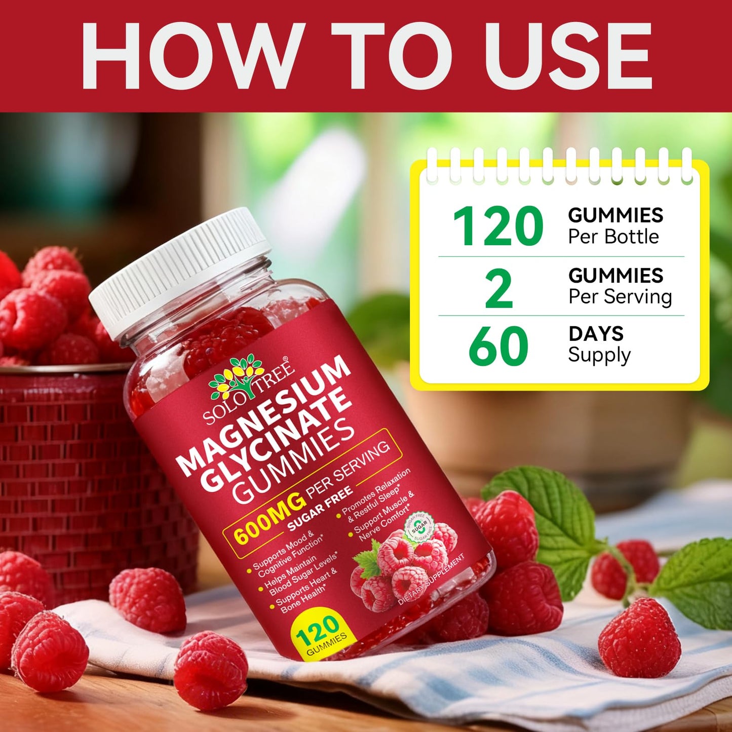 Pegciz Magnesium Glycinate Gummies 600mg – Sugar-Free High Absorption Magnesium, Supports Relaxation, Calm & Restful Sleep, with Vitamin B6 & D3, 120 Gummies
