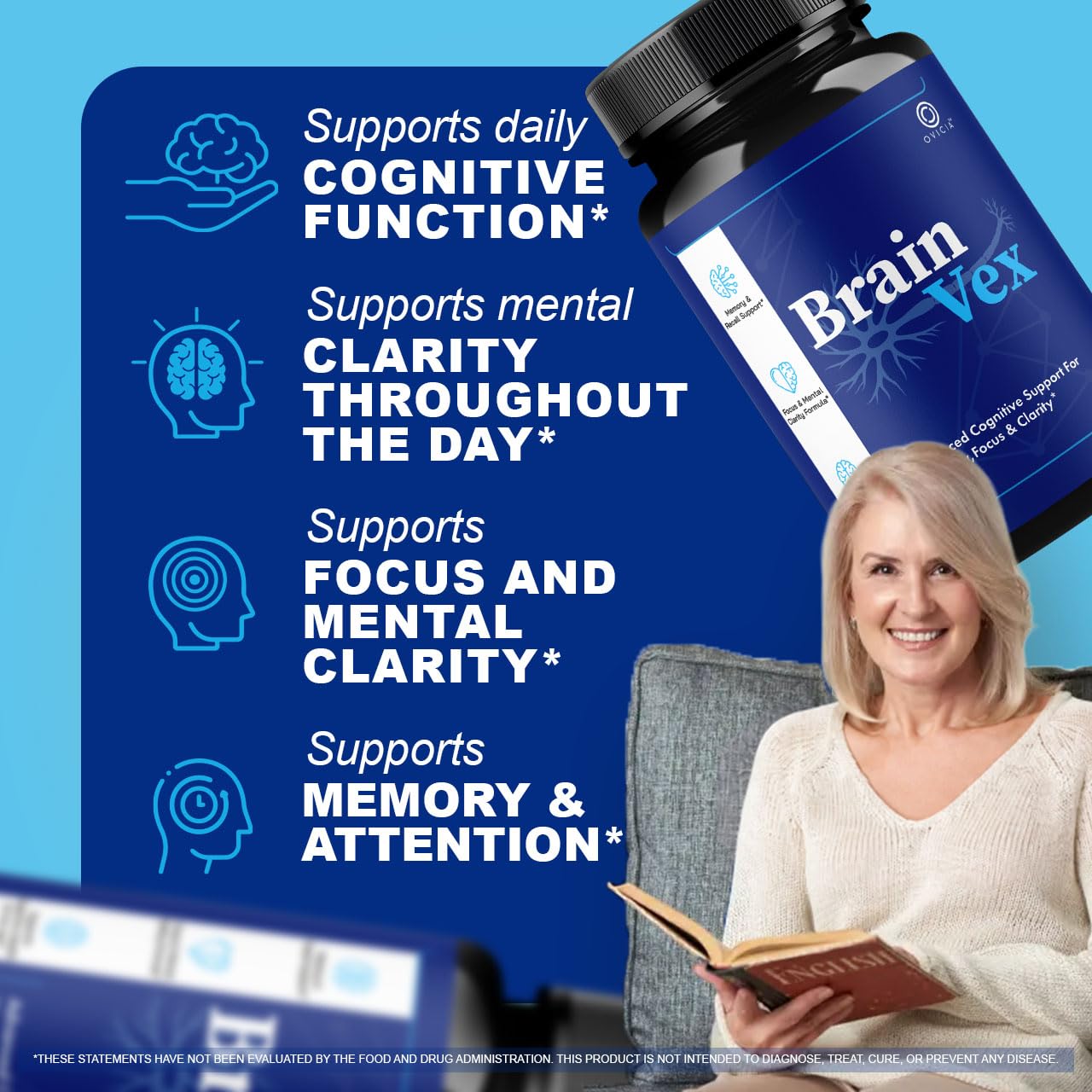 OVICIA Brain Vex Capsules 120 Capsules