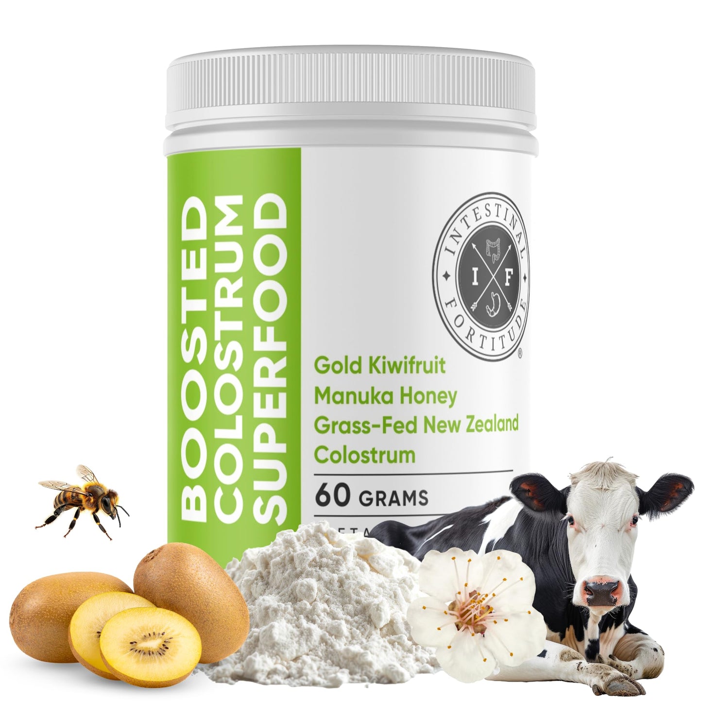 Intestinal Fortitude Boosted Colostrum Superfood Dietary Supplement Powder 2.12 oz