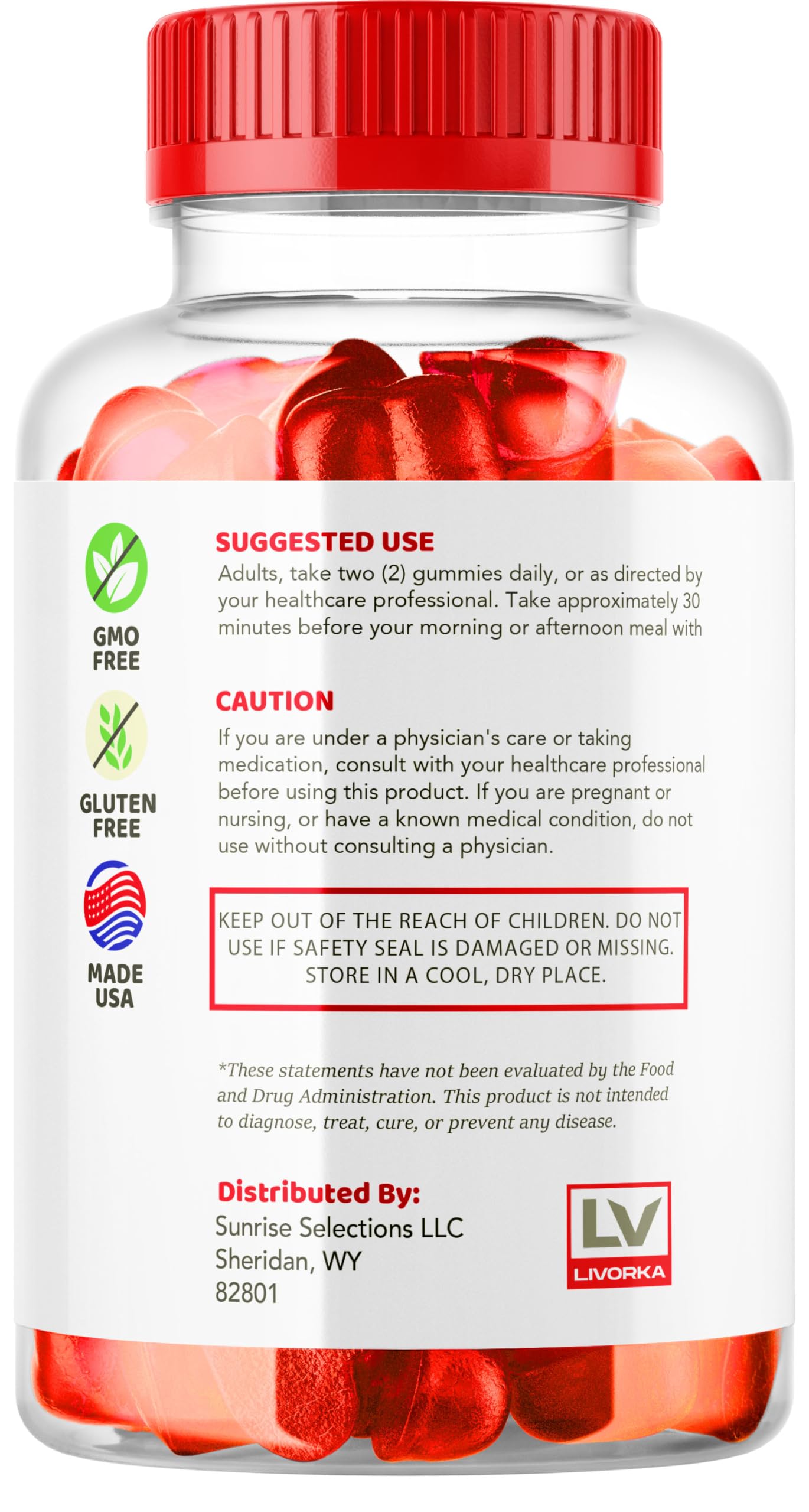 LIVORKA Vista ACV Gummies 300 Gummies