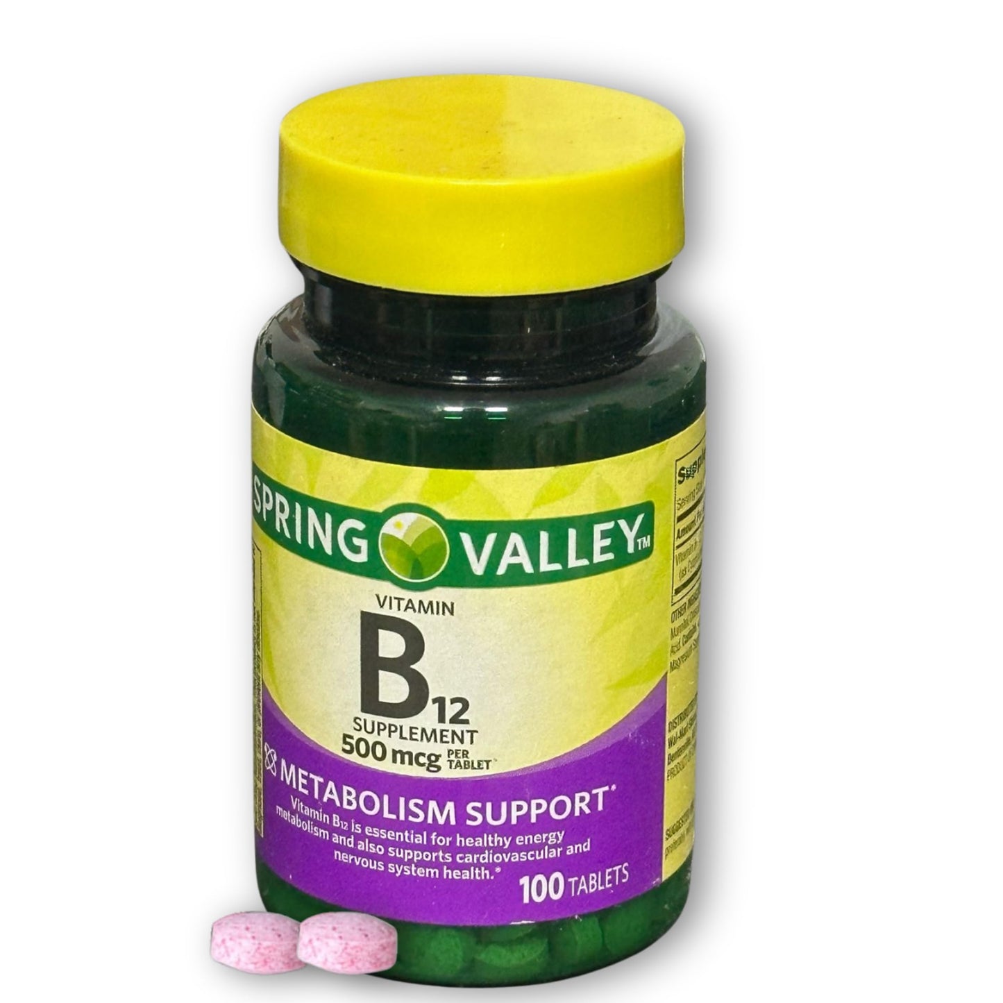 FUSION SHOP STORE Vitamin B12 500mcg Tablets, 100 Tablets