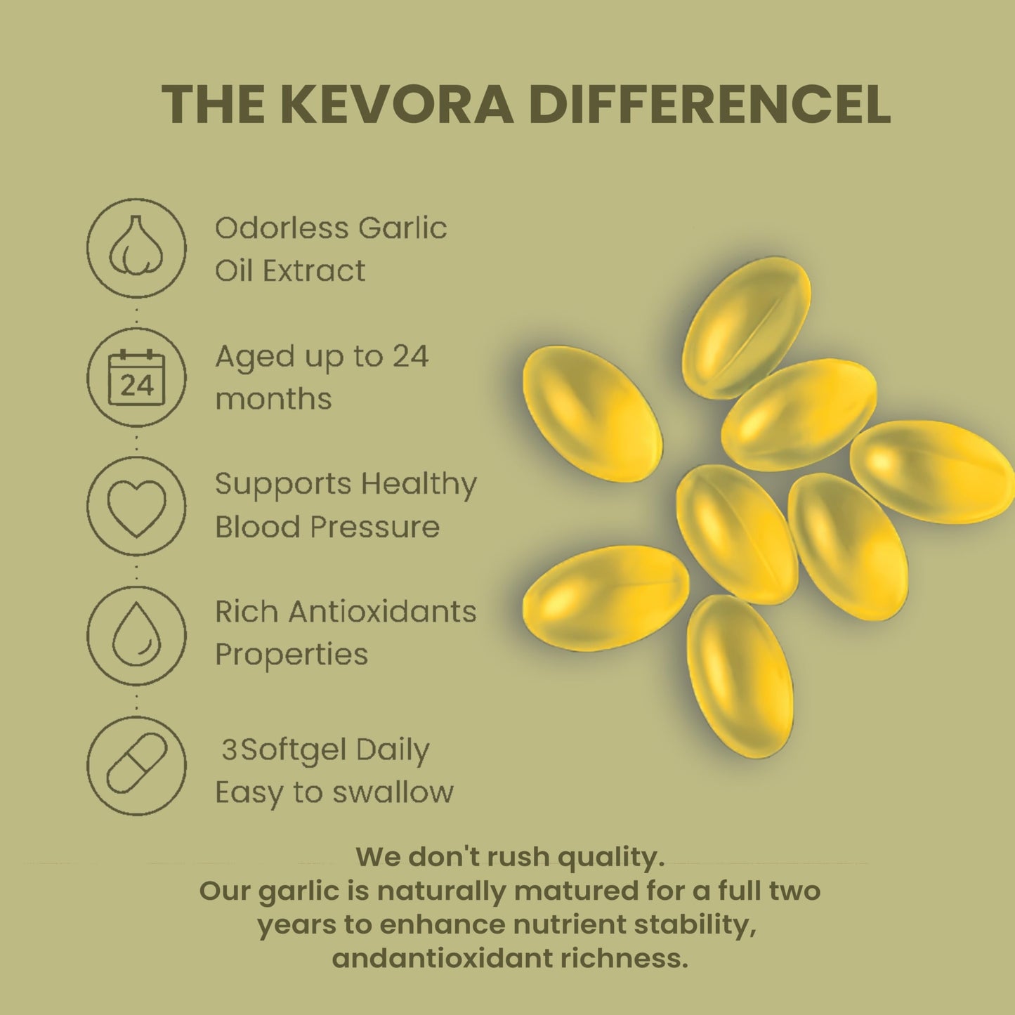 AUCIER Kavero Aged Garlic Extract Softgel 300
