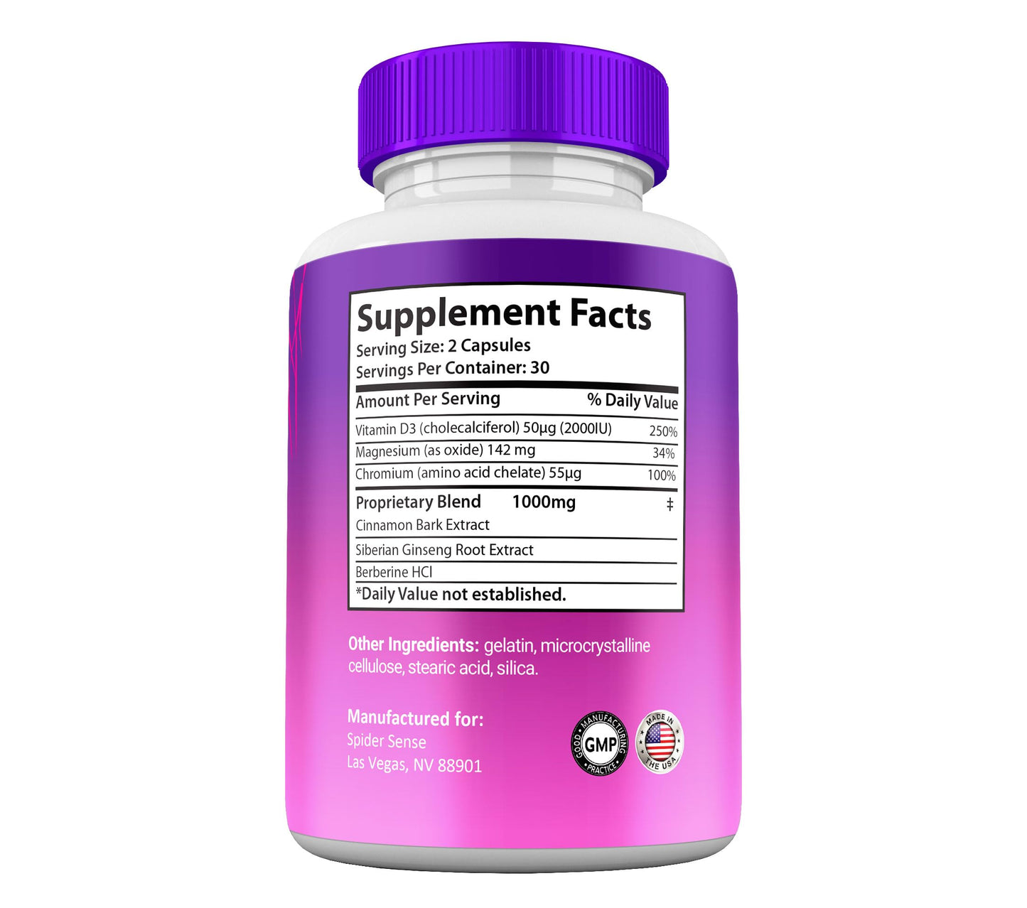 Gold Nutra Spider Sense Capsules, 3 Pack