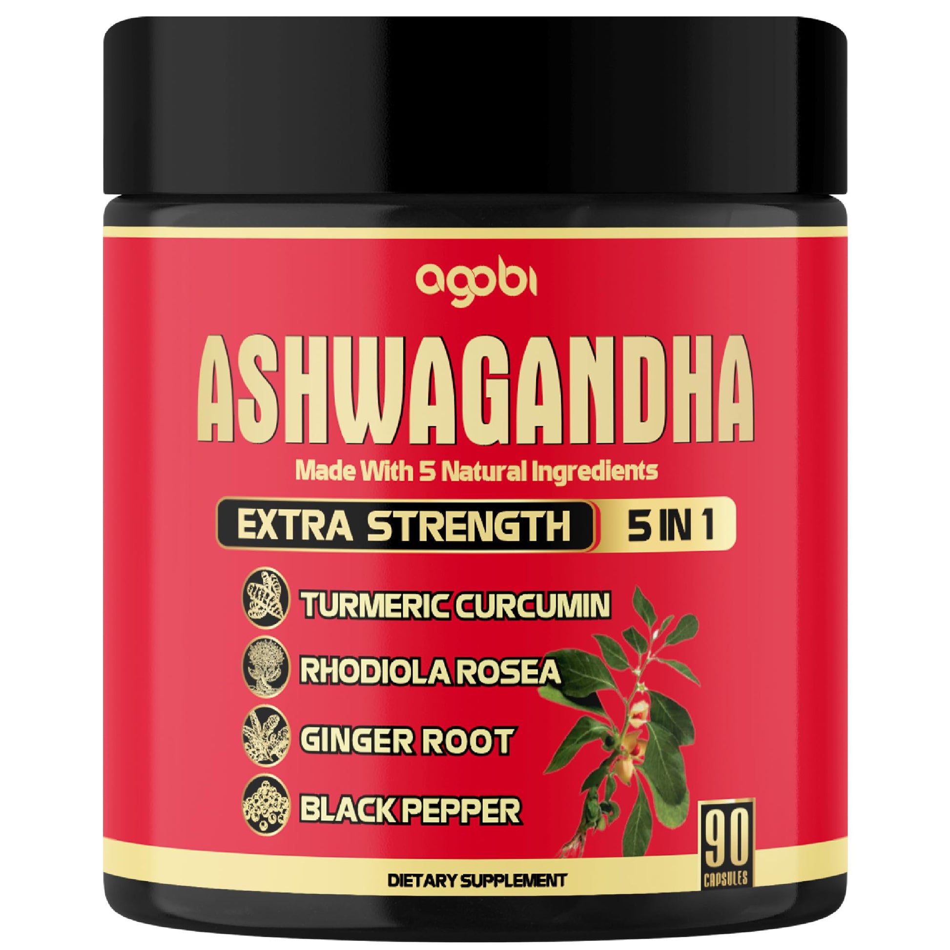 agobi Ashwagandha 5in1 Capsule, 90 Vegan Capsules