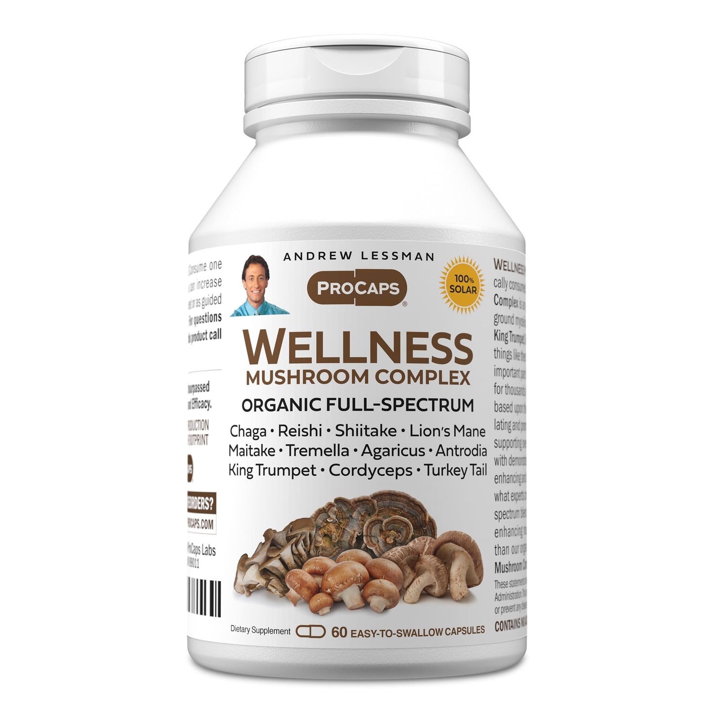 Andrew Lessman Wellness Mushroom Complex Capsules 60 Count