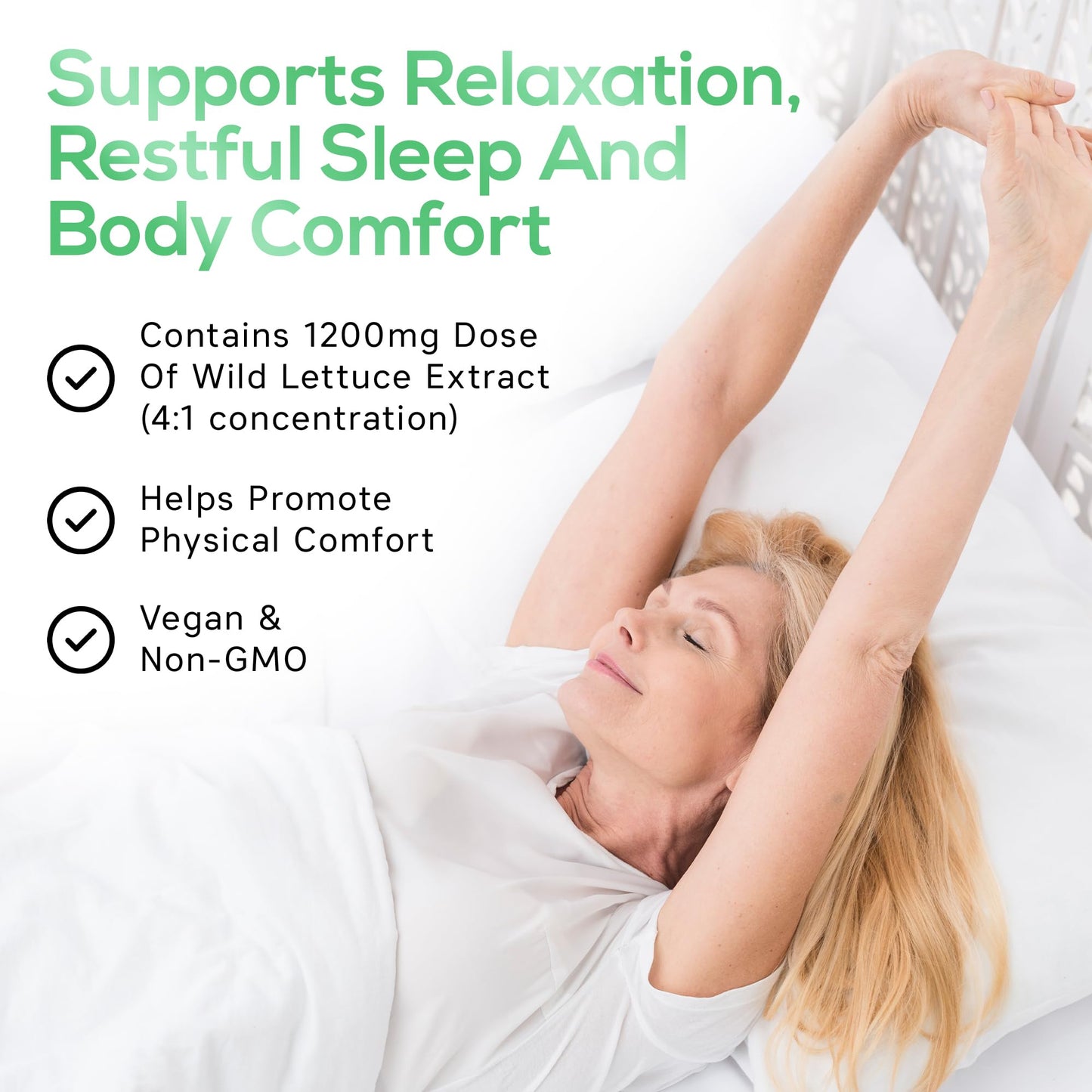 Parker Naturals Wild Lettuce Extract Herbal Sleep Supplement 1200mg, 4:1 Concentrated 120 Tablets