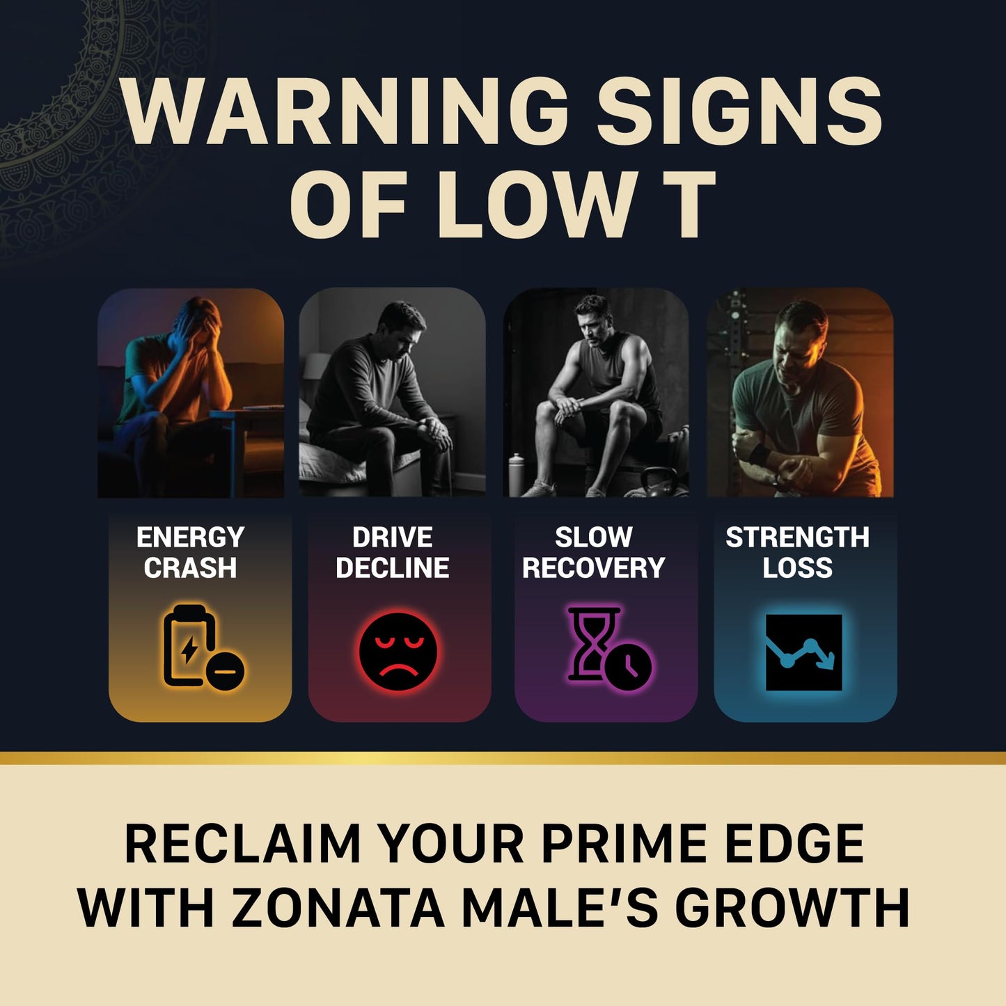 Zonata Male's Growth Dietary Supplements for Men 180 Tablets