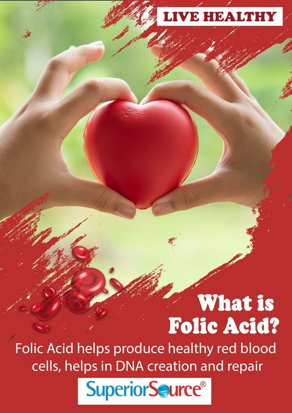 Superior Source Folic Acid 1200 mcg Tablets 200