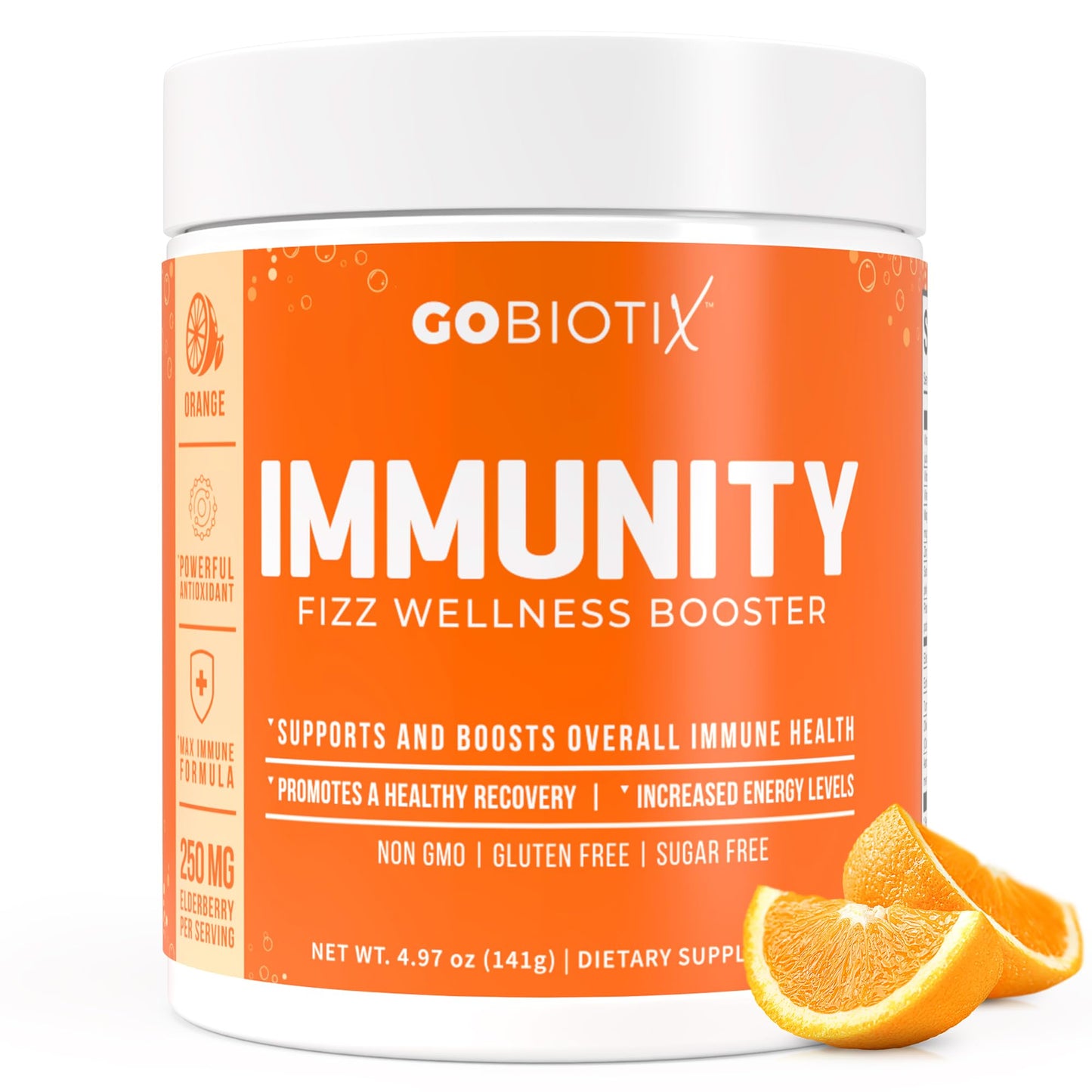 GOBIOTIX Vitamin C Immune Defense Support Powder, 4.97 Ounces