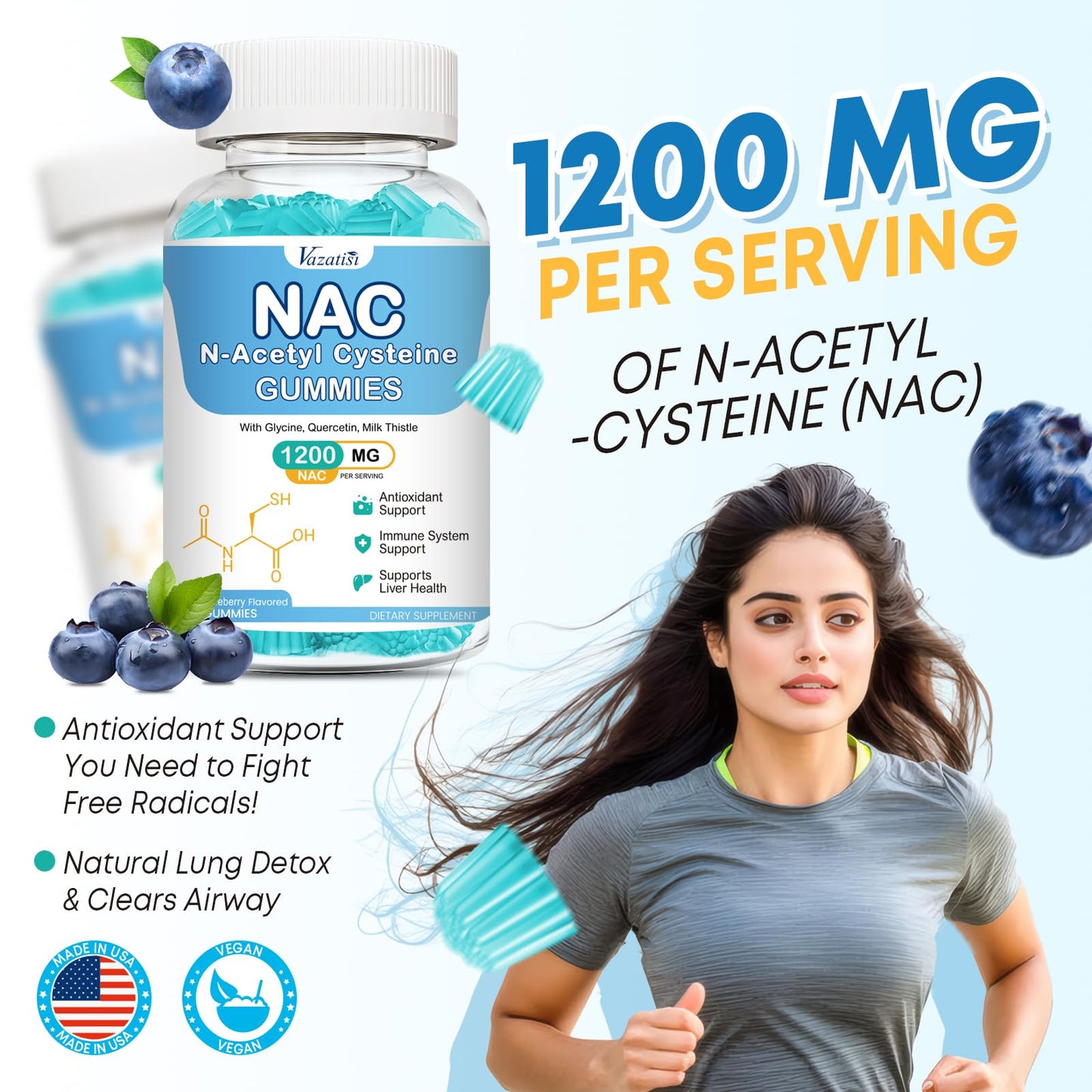 Vazatisi NAC Gummies 120 Gummies