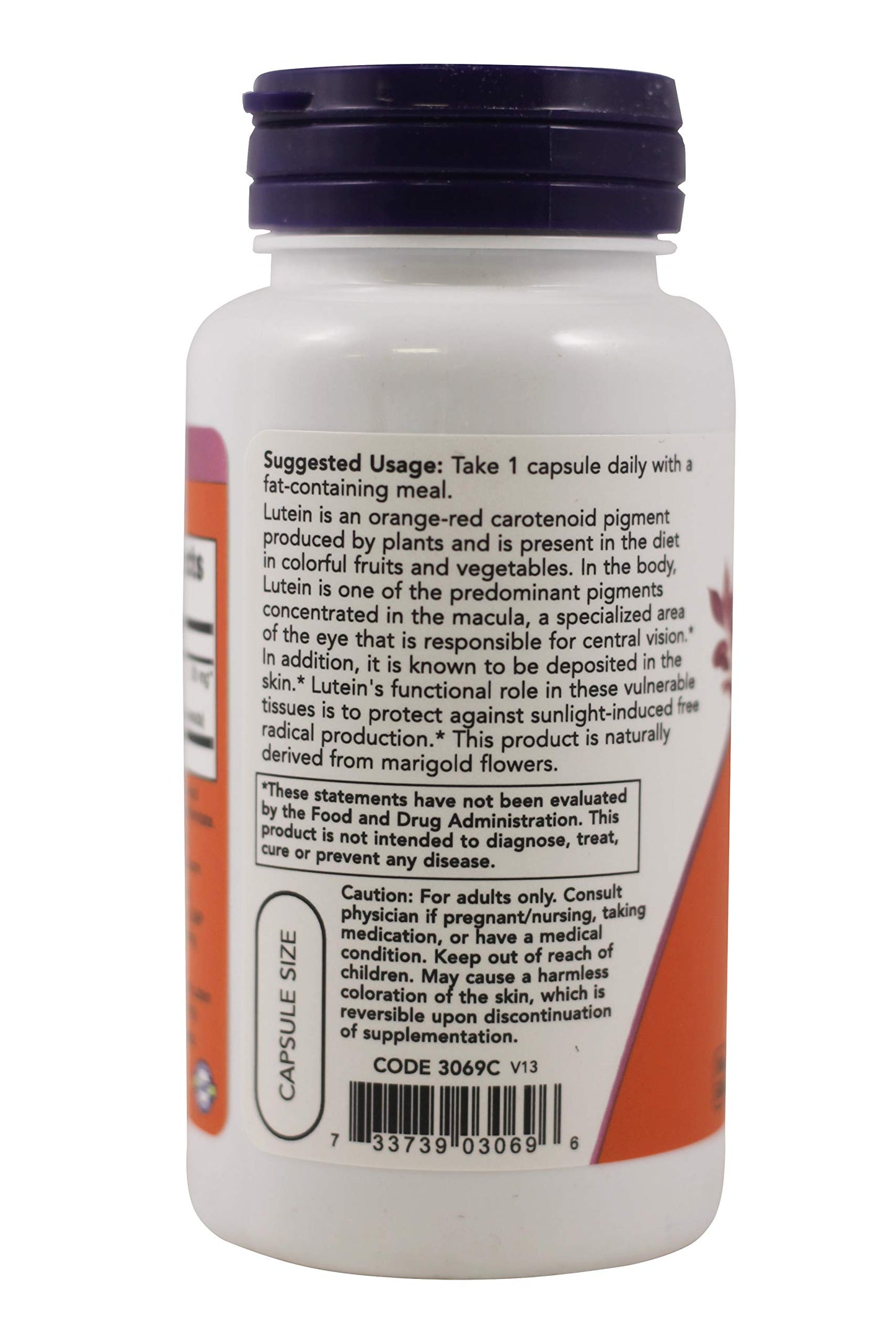 NOW Foods Double Strength Lutein Eye Health Support 20 mg Capsules, 90 Count