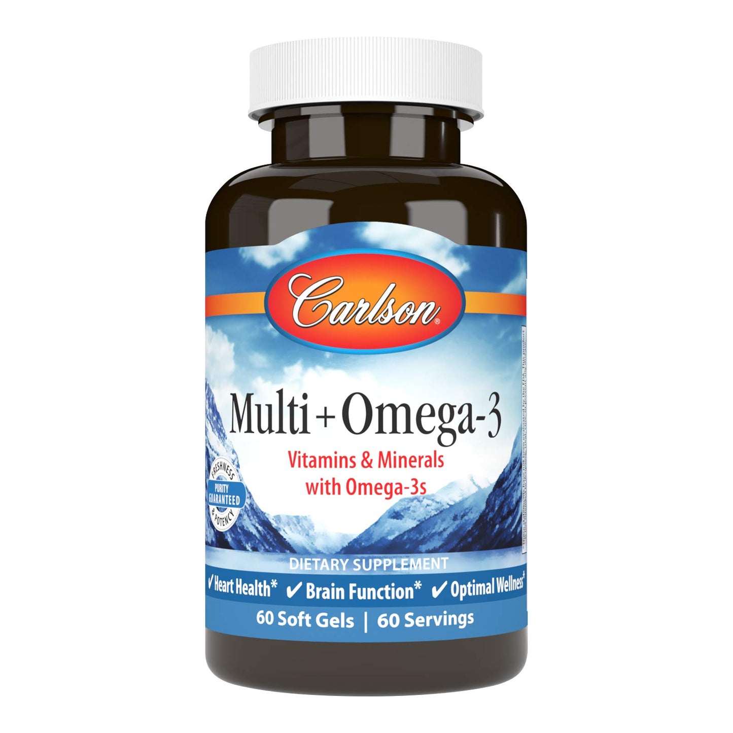 Carlson Multi + Omega-3 Fish Oil Softgels 60