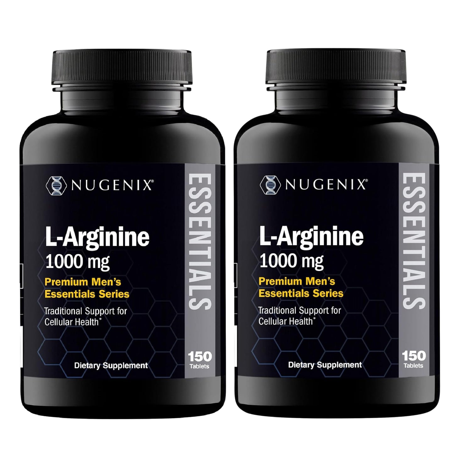 Nugenix Essentials L-Arginine Amino Acid Supplement Tablet, 300 Tablets