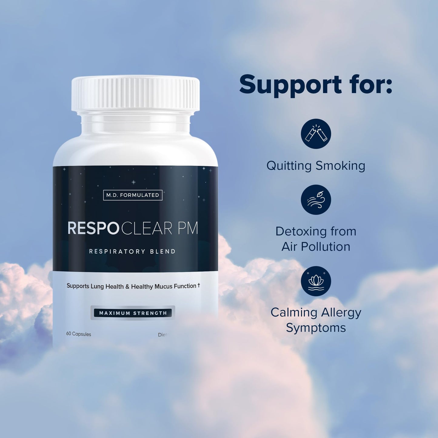 Herbal Tea Therapy RespoClear PM Capsule 60 Count