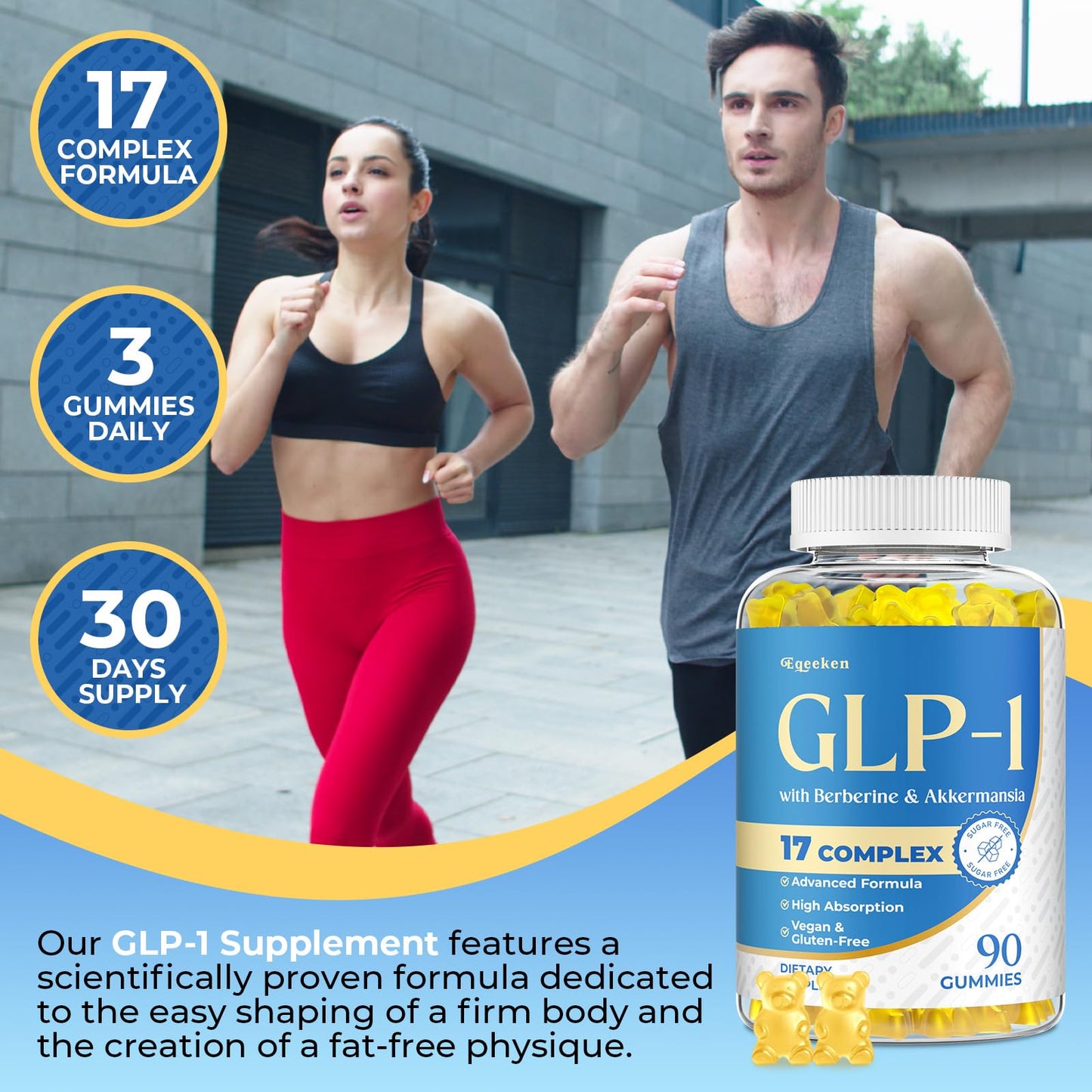 Eqeeken GLP-1 Gummies 90 Count
