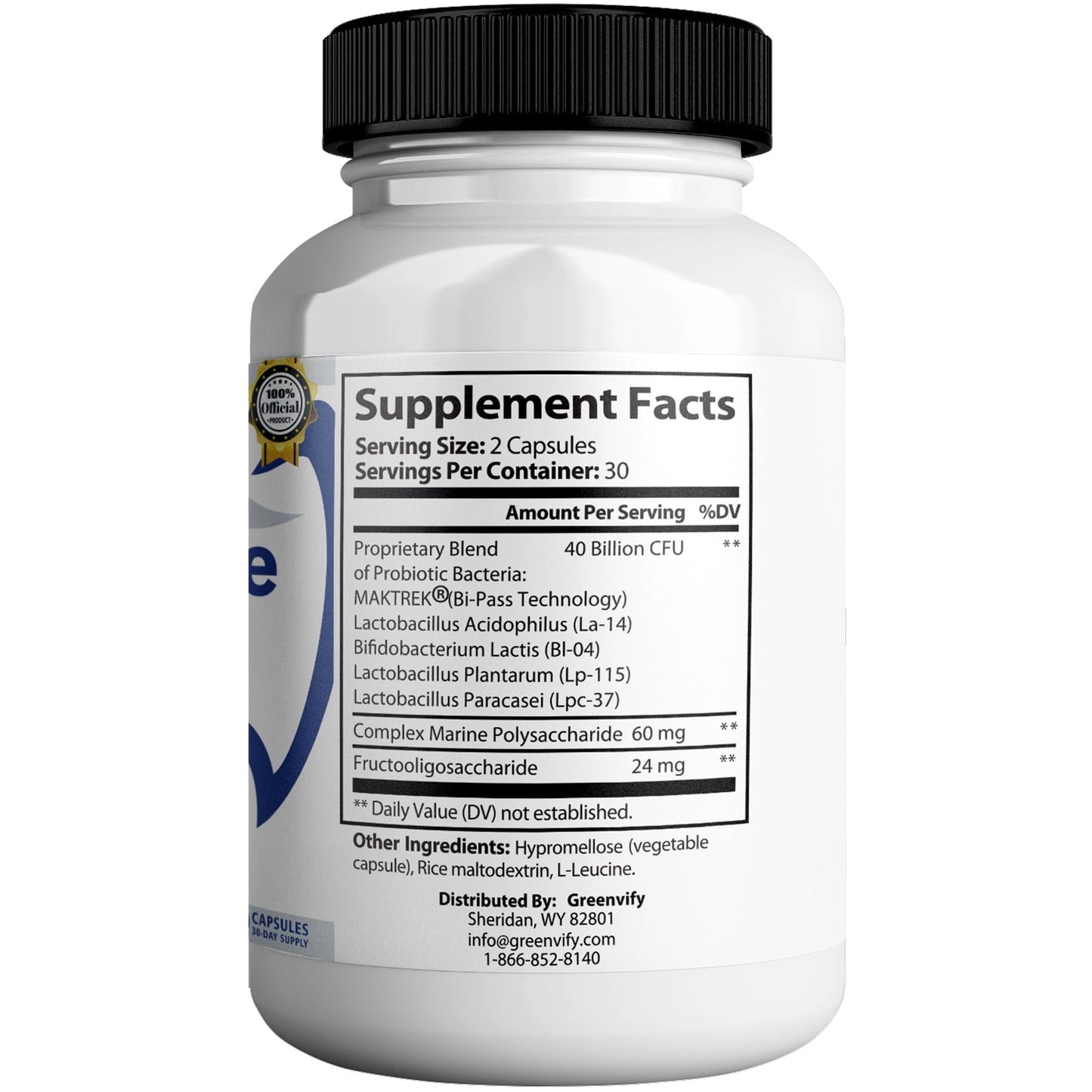 GREENVIFY Dentipure Max Probiotic Supplement Capsules 180