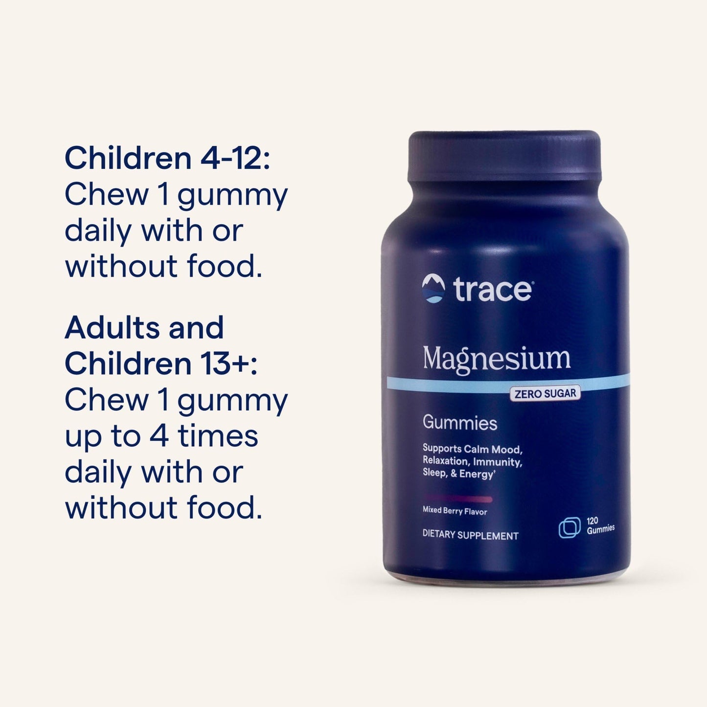 Trace Minerals Magnesium 120 Gummies