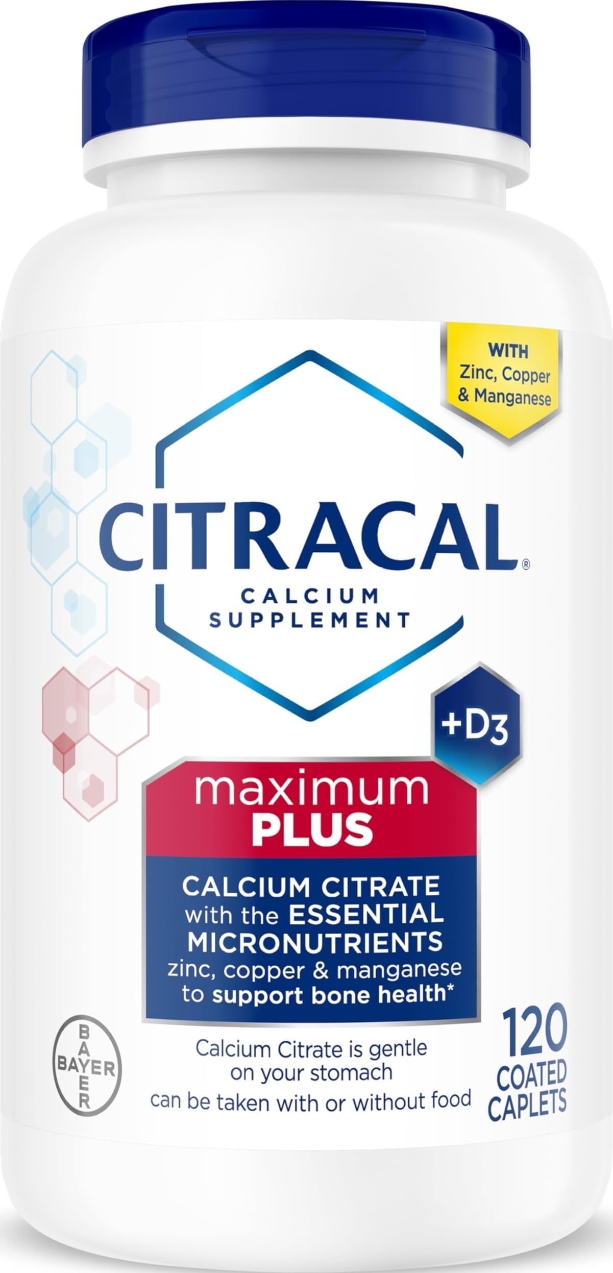 Citracal Maximum Plus Calcium Supplement Caplets 120