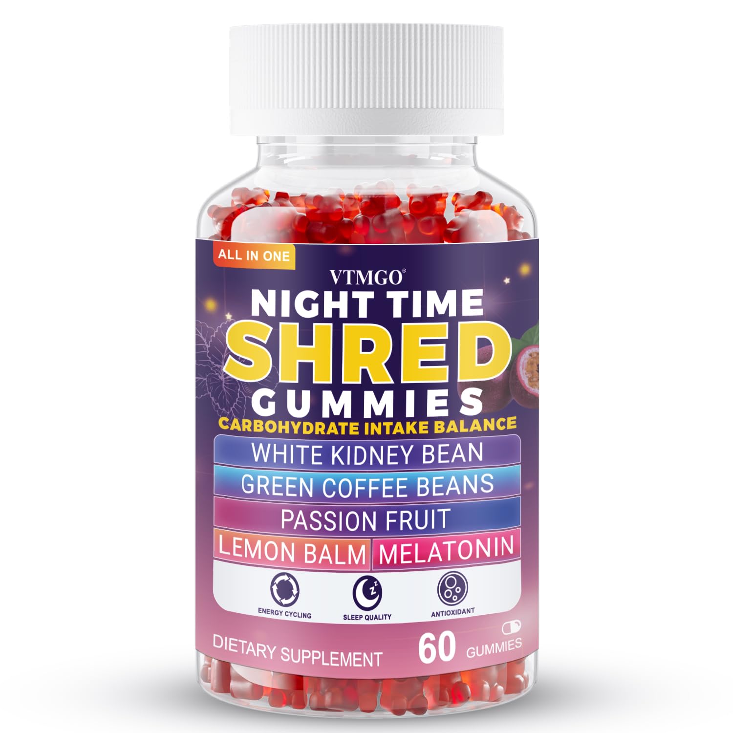 VTMGO Night Time Shred Gummies 60 Count